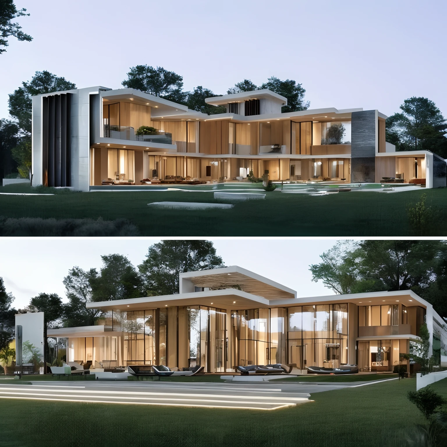A futuristic House, Big House, Modern house