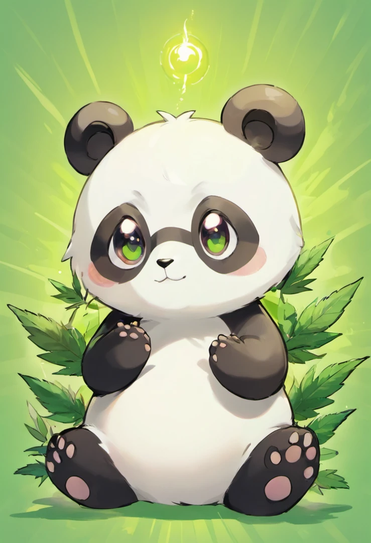 Baby Stoner Panda, Stoned Eyes, Marijuana Panda Cub, 420