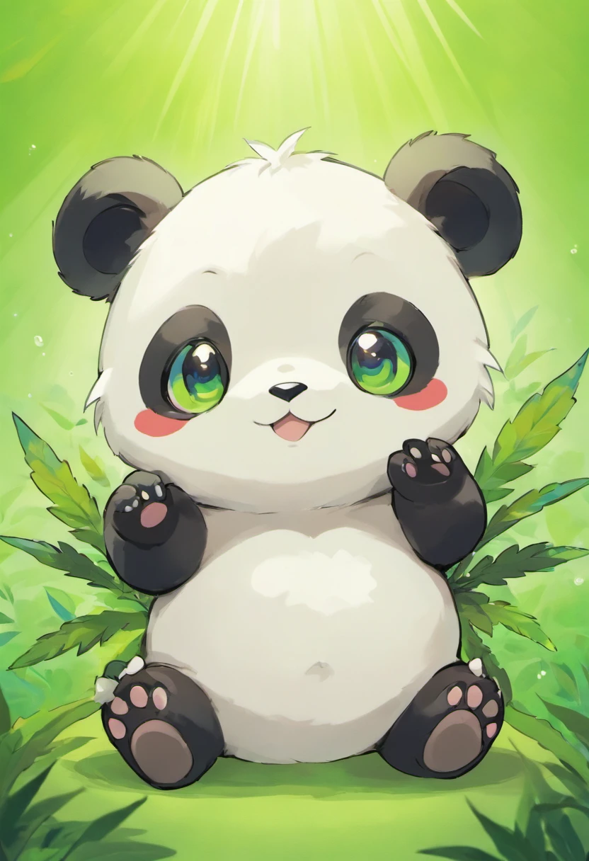 Baby Stoner Panda, Stoned Eyes, Marijuana Panda Cub, 420