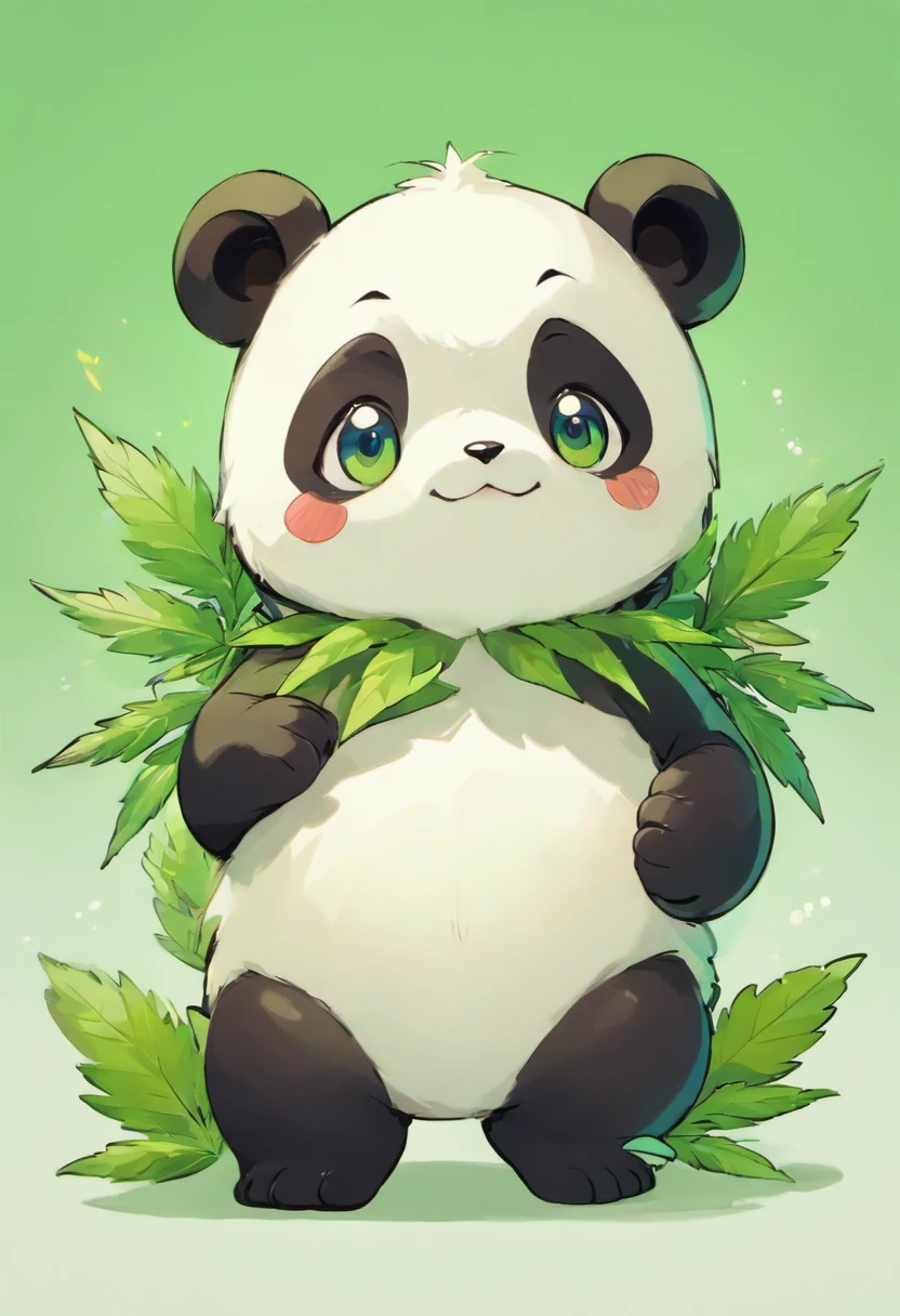 Stoner Panda, Stoned Eyes, Marijuana Panda Cub, 420