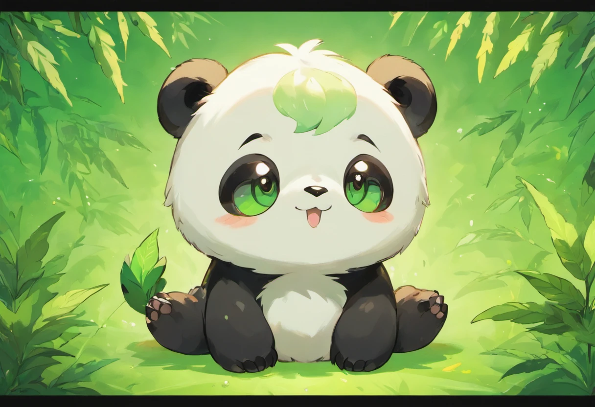 Baby Stoner Panda, Stoned Eyes, Marijuana Panda Cub, 420, Quadruped, Almost Closed Lazy Eyes