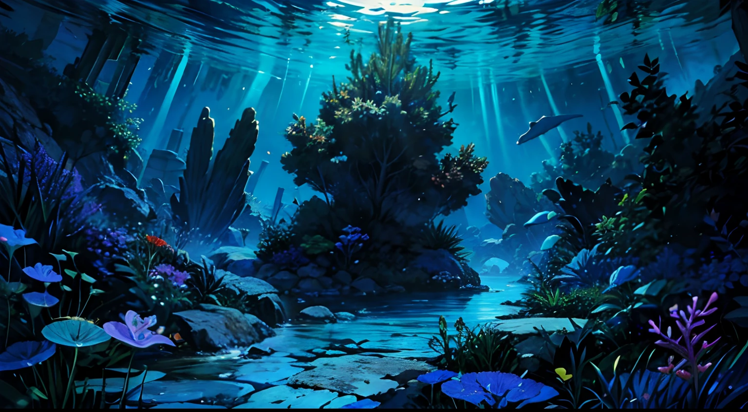 (La mejor calidad,4k,8k,Altas Resoluciones,Obra maestra:1.2),Ultra detallado,(realista,fotorrealista,fotorrealista:1.37),Escena submarina,coloridos arrecifes de coral,peces tropicales,aguas cristalinas,Hermosas plantas submarinas,Ambiente sereno,warm sunlight,Reflejos de agua con gas,Diversidad de vida marina,tonos azules tranquilos,Fascinante ecosistema submarino,Conchas marinas ocultas y pastos marinos,Rayos de luz danzantes,Experiencia tranquila e inmersiva,Retratos,Paisaje,Artistas conceptuales,vivid colors,Degradados de color sutiles,Soft lighting,ethereal atmosphere,Vibrante mundo submarino