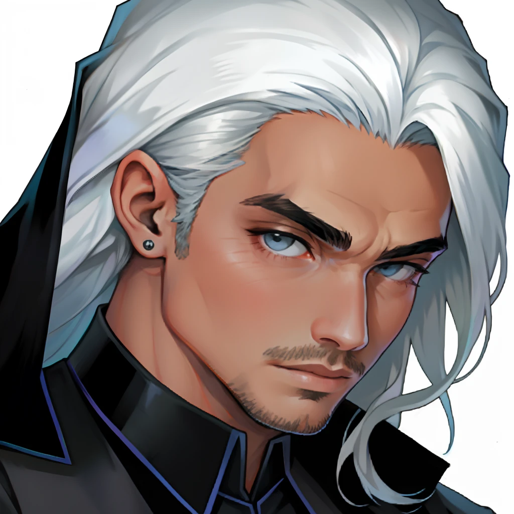Retrato de advogado, homem, branco, cabelo preto, olhos castanhos