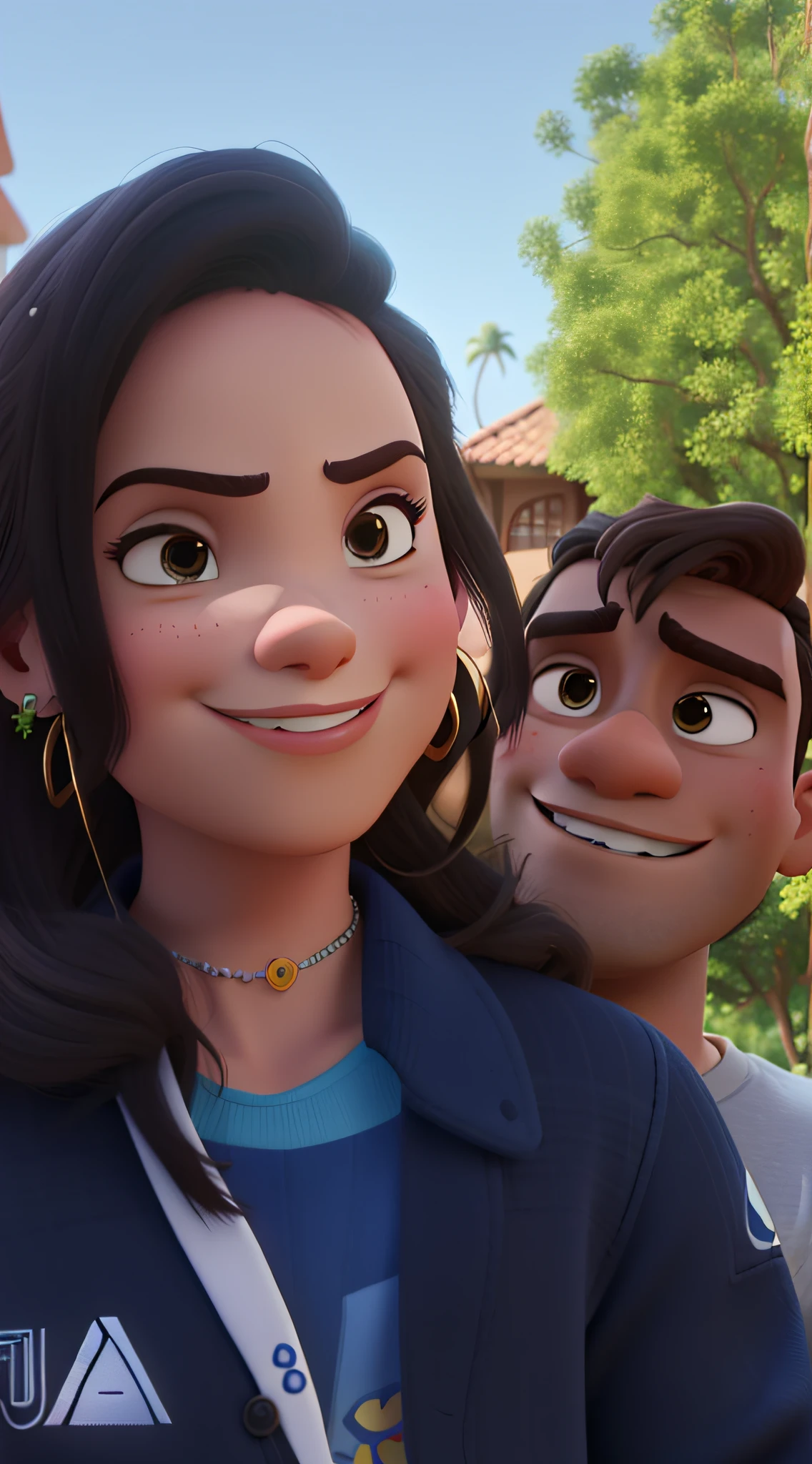 um casal apaixonado estilo disney pixar, alta qualidade, Improved quality and definition