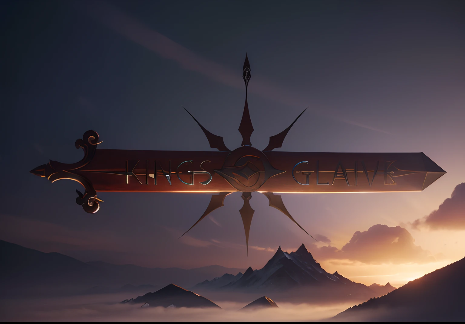 (a game logo,rpg game logo),(a sword),metallic textures,detailed engravings,shiny blade,glowing runes,heroic theme,mystical aura,high-res graphics,stylized design,vibrant colors,sharp edges,fantasy elements,elaborate hilt,dark background,attention to detail,emblem,legendary weapon, intricate patterns,mythical symbols,mesmerizing artwork,impressive craftsmanship,powerful and majestic,3D rendering,epic and captivating,dragon motifs,sword in motion,futuristic aesthetic,ornate decorations,engrossing atmosphere,immersive experience,majestic aura