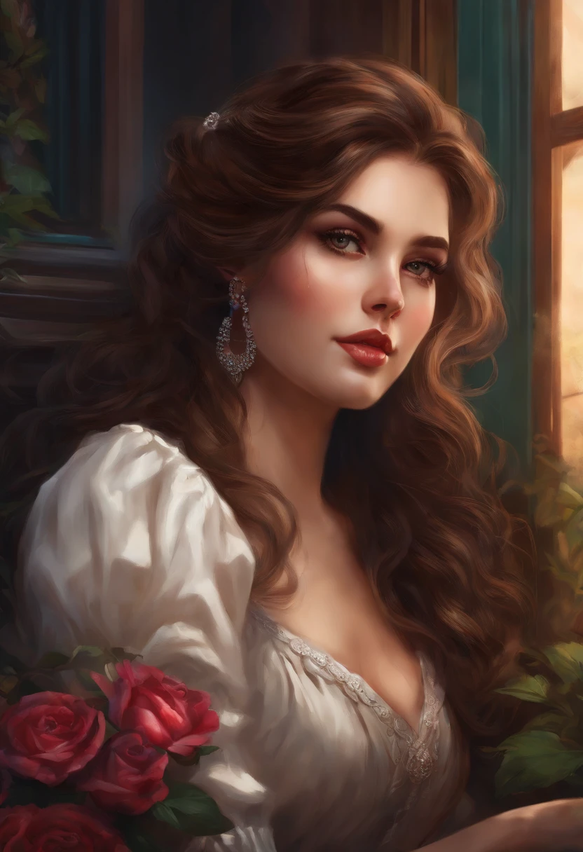 illustratio エロ Lori a beauty girl western building Maids horor