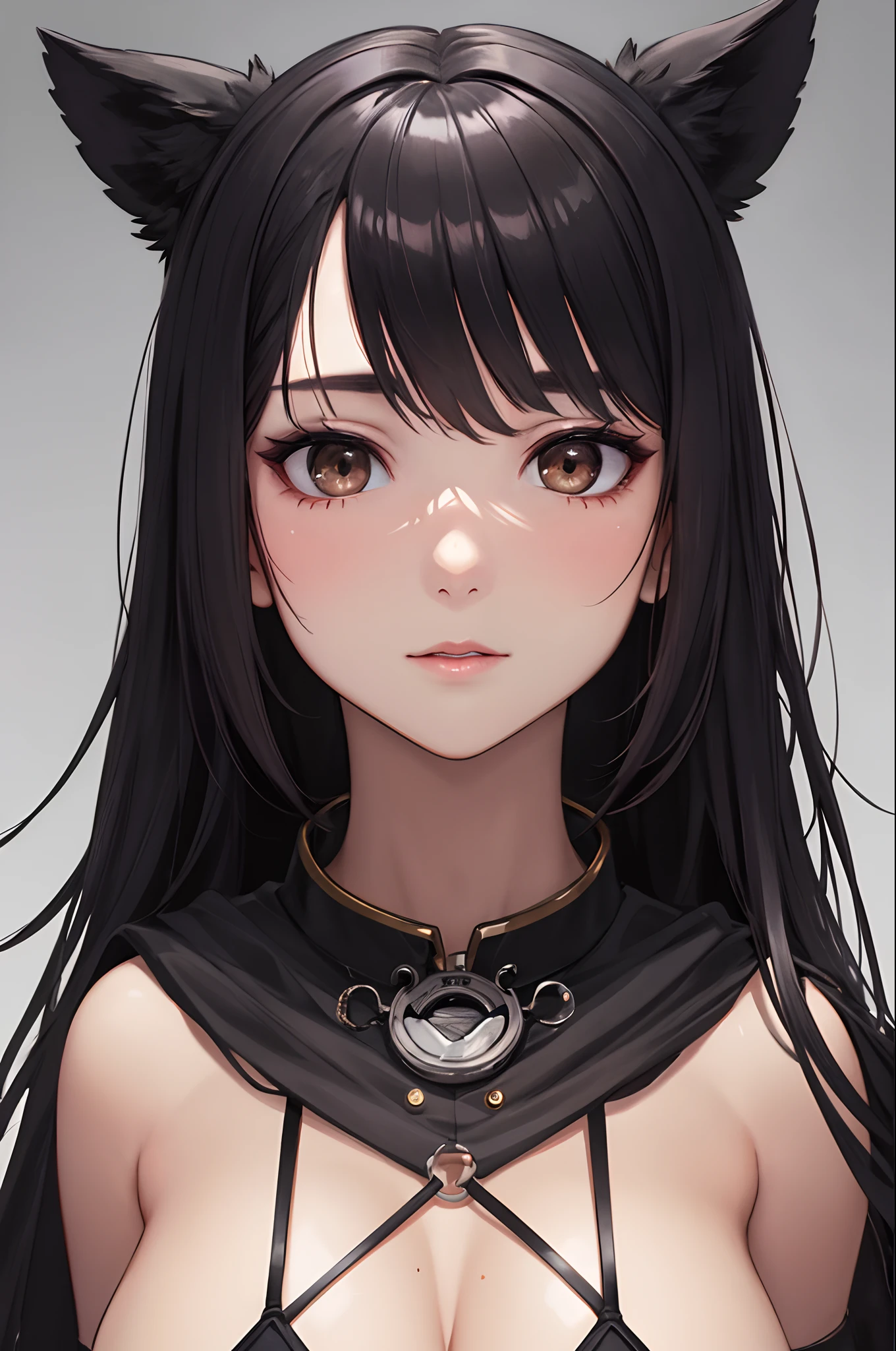 masterpiece、Top image quality、Black hair、Black bra、Colossal tits、mechs、animesque、8K,masterpiece, bset quality,Colossal tits、(1girl in)、((Pit Girl Suit))、shinny skin、Shiny big、dark-brown eyes、 ((top-quality))、 Crisp focus:1.2、Highly detailed facial and skin texture、A detailed eye、face perfect、perfect bodies、art by、nffsw、Blur the background、japanes、Big breasts with a strong presence、Circuit field、Blur the background、Cowboy Shot、