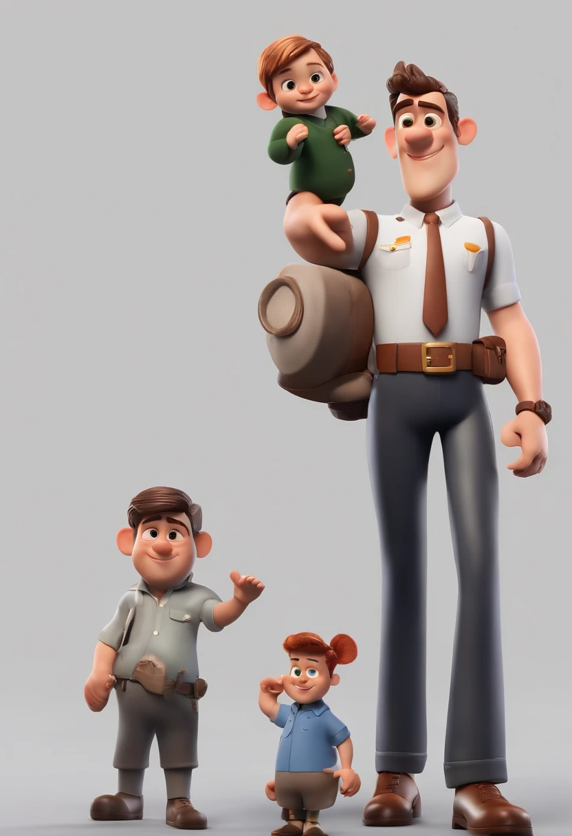 personagem dos desenhos animados de um homem de camisa branca, animation character, Caractere estilizado, animation style rendering, 3D estilizado, Arnold Maya render, 3 d render stylized, toon render keyshot, Personagem 3D, Personagem 3D, 3d rendering stylized, 3 d character render, personagem de desenho animado, Personagem de close up, Pose de personagem,  (Estilo Pixar) (master part:1.2) (Bokeh) (best quality) (pele detalhada) (textura detalhada) (8k) (argila) (Cinematic lighting) (foco nítido