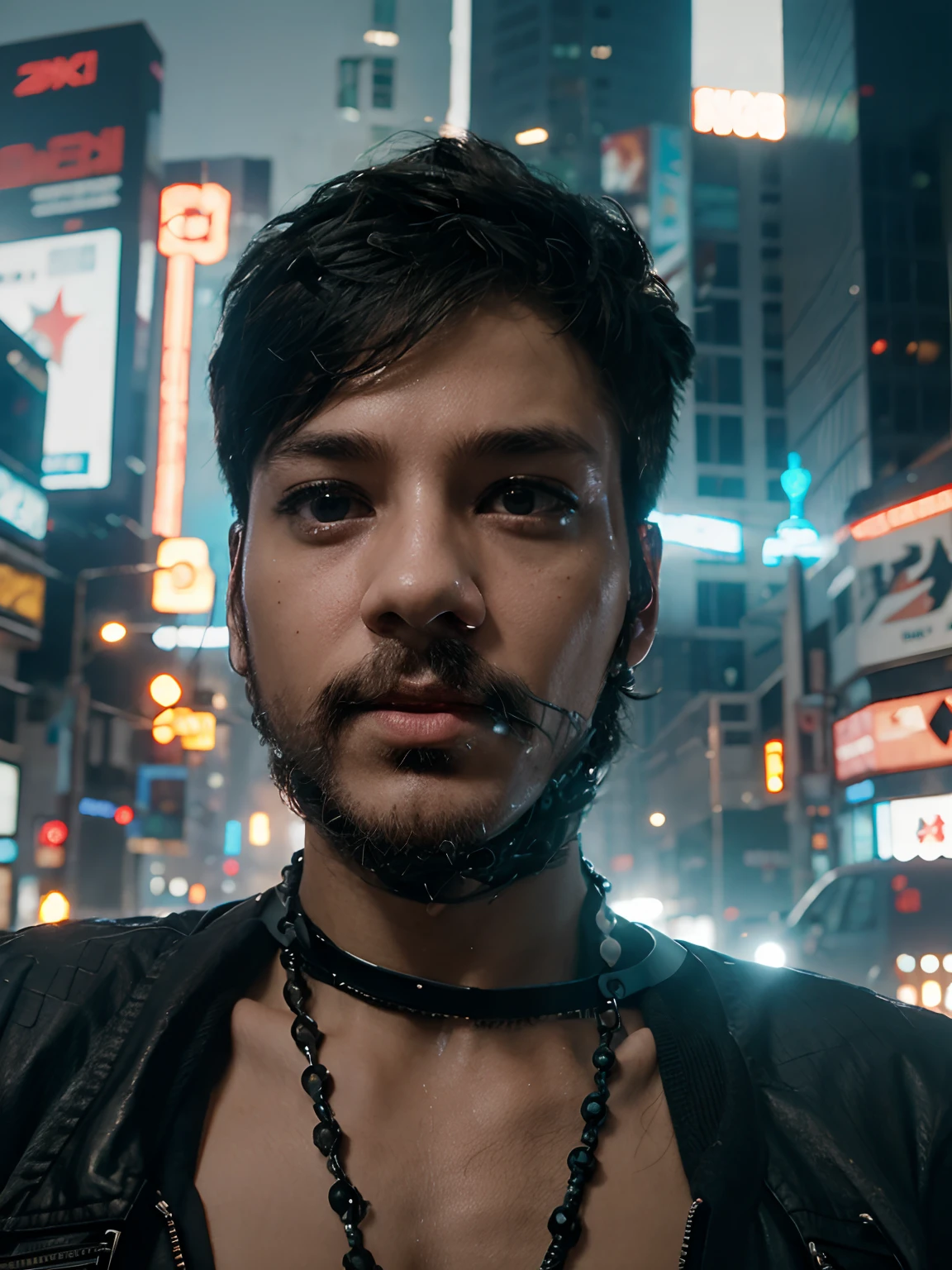cyberpunk, little boy, high details, --v 4