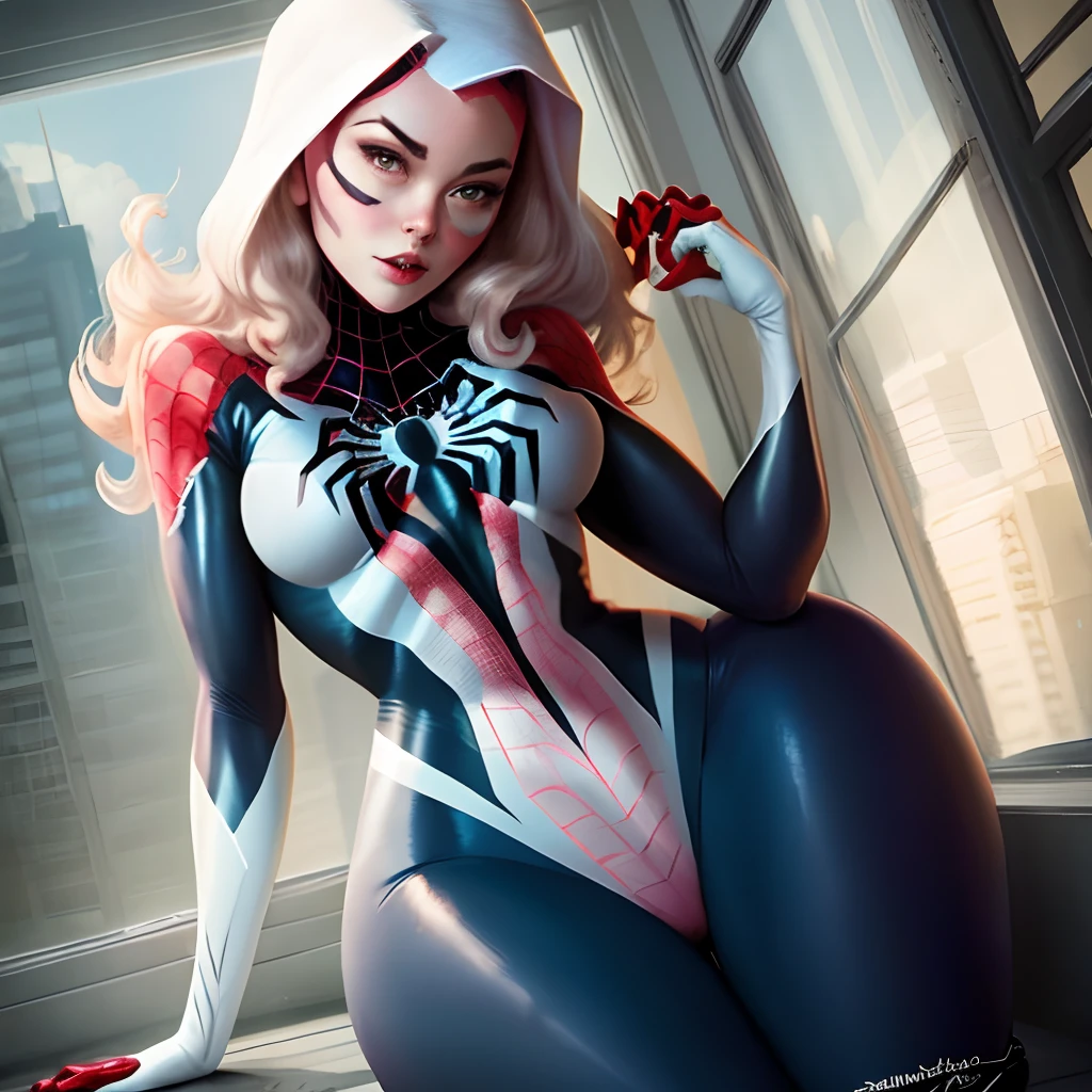 Spider Gwen with big thighs