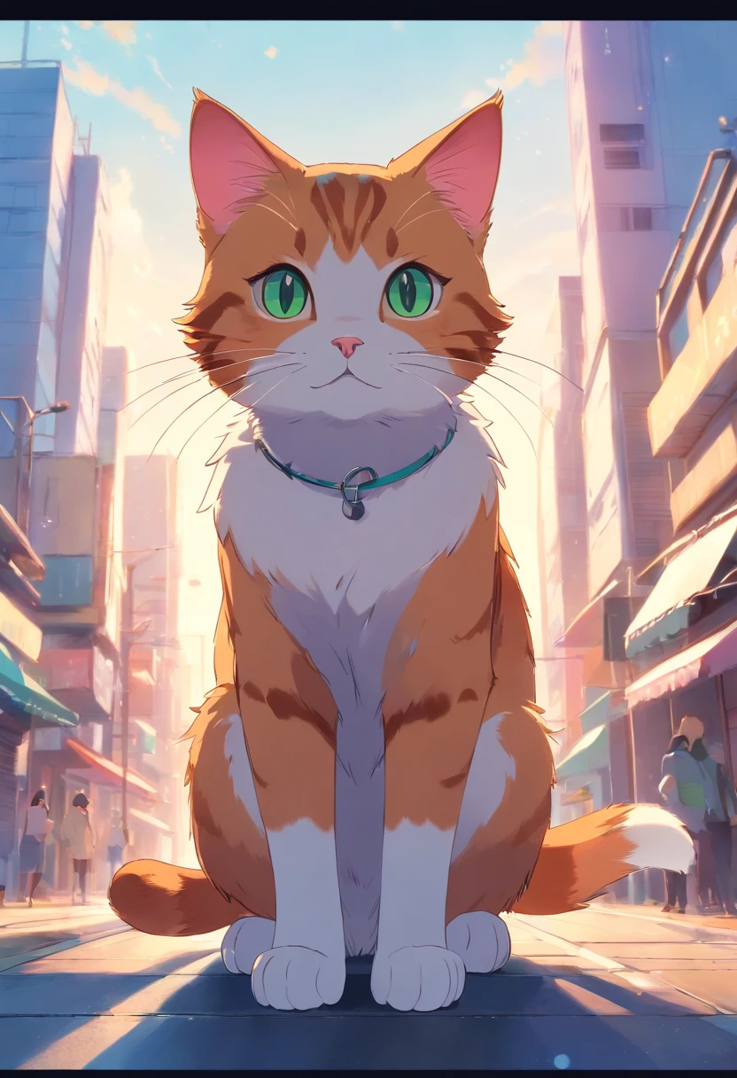 Colorful cat posing cat, Ultra-high definition and ultra-high resolution