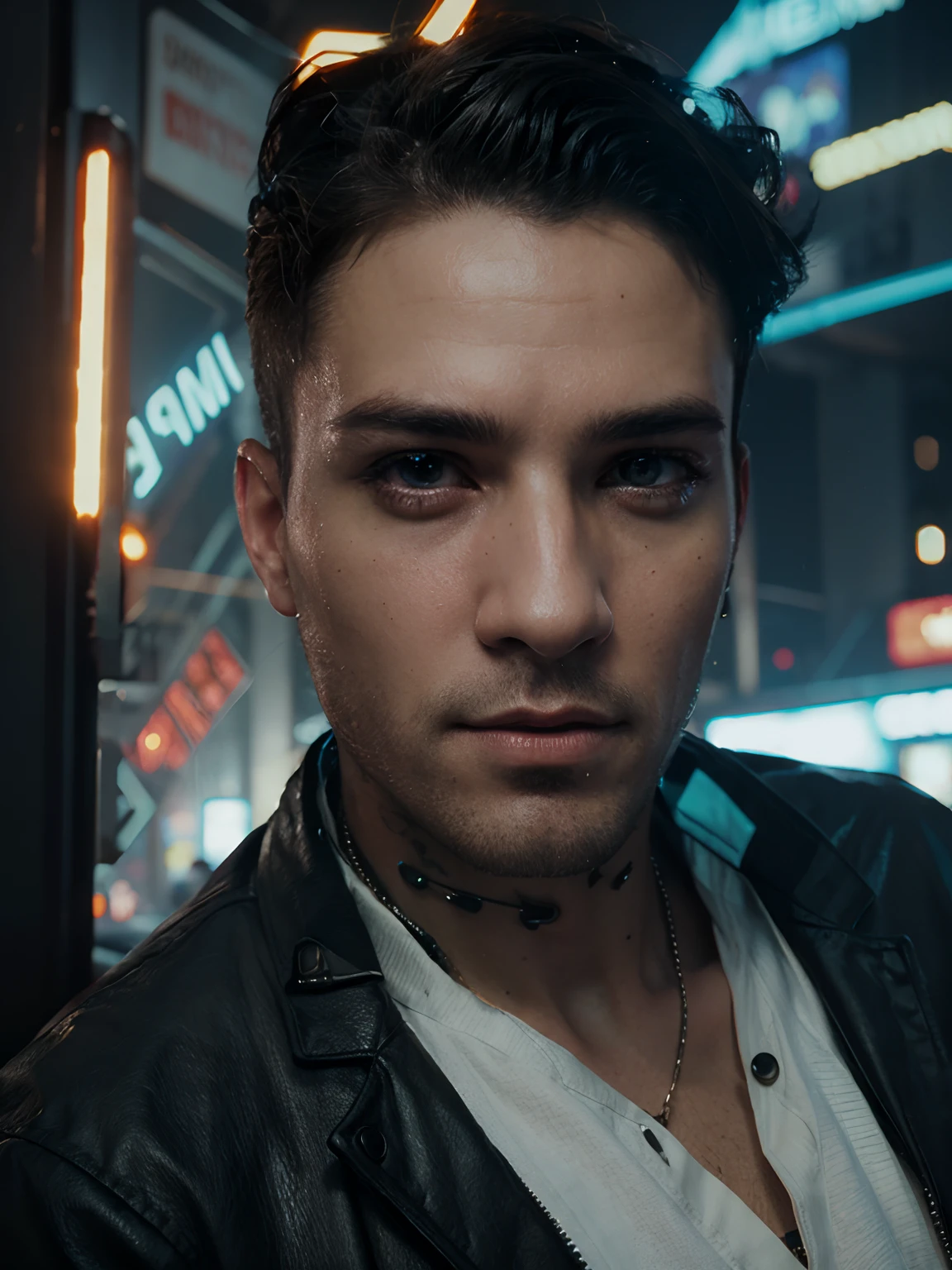 cyberpunk handsome boy, realistic face ,8k, ultra realistic,