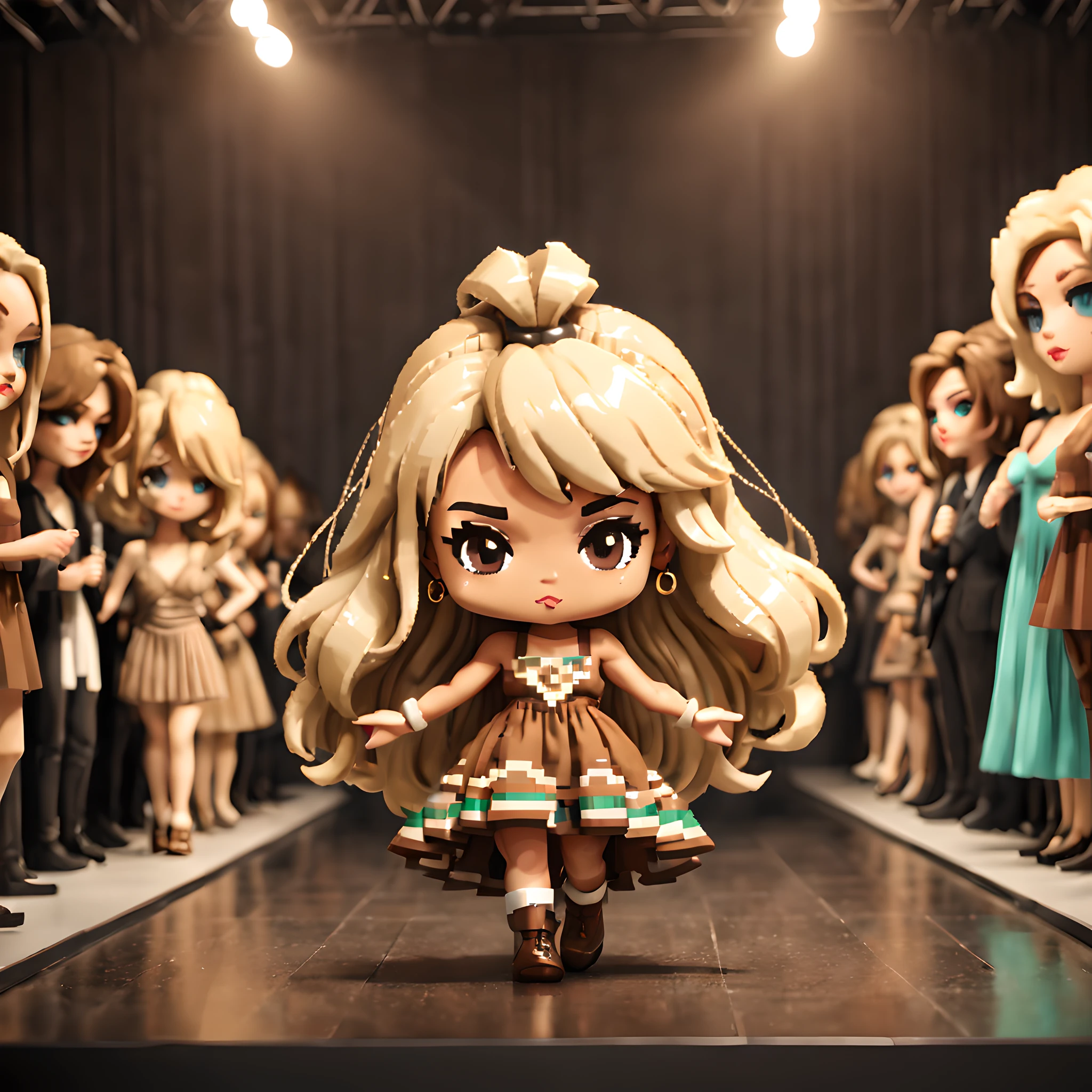 (Pixel art:1.5), (pixel theme:1.5), (fashion show:1.5), (fashion week:1.5), (fantasy:1.5), (super model:1.5), (1girl:1.5), (1brazilian girl:1.5), (chibi emote:1.5), (chibi character;1.5), (Milan Collection:1.5), (brownish colors:1.5), (dress:1.5),(blonde hair),