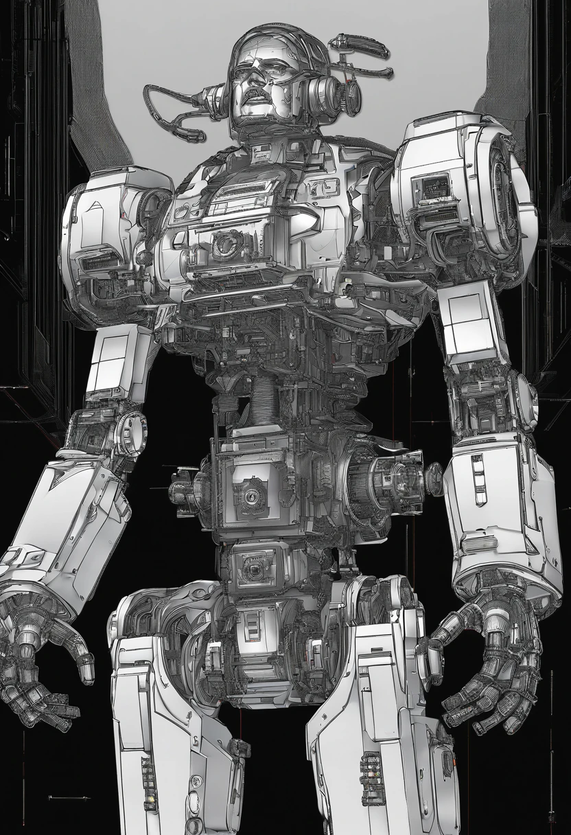 Adolf Hilter in a Nazi themed Mecha