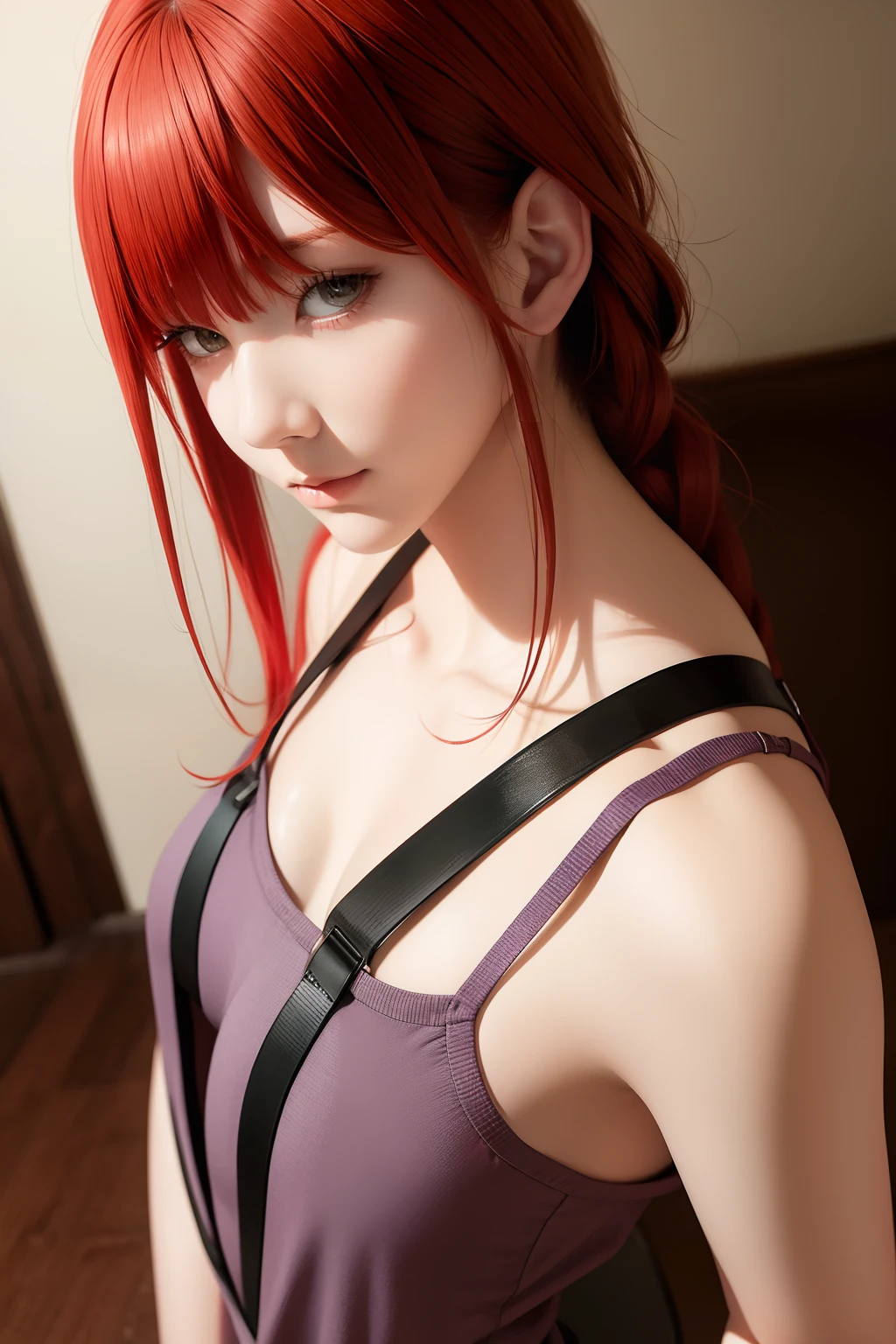 (Masterpiece), (Best quality),makima \(Chainsaw man\),Red hair