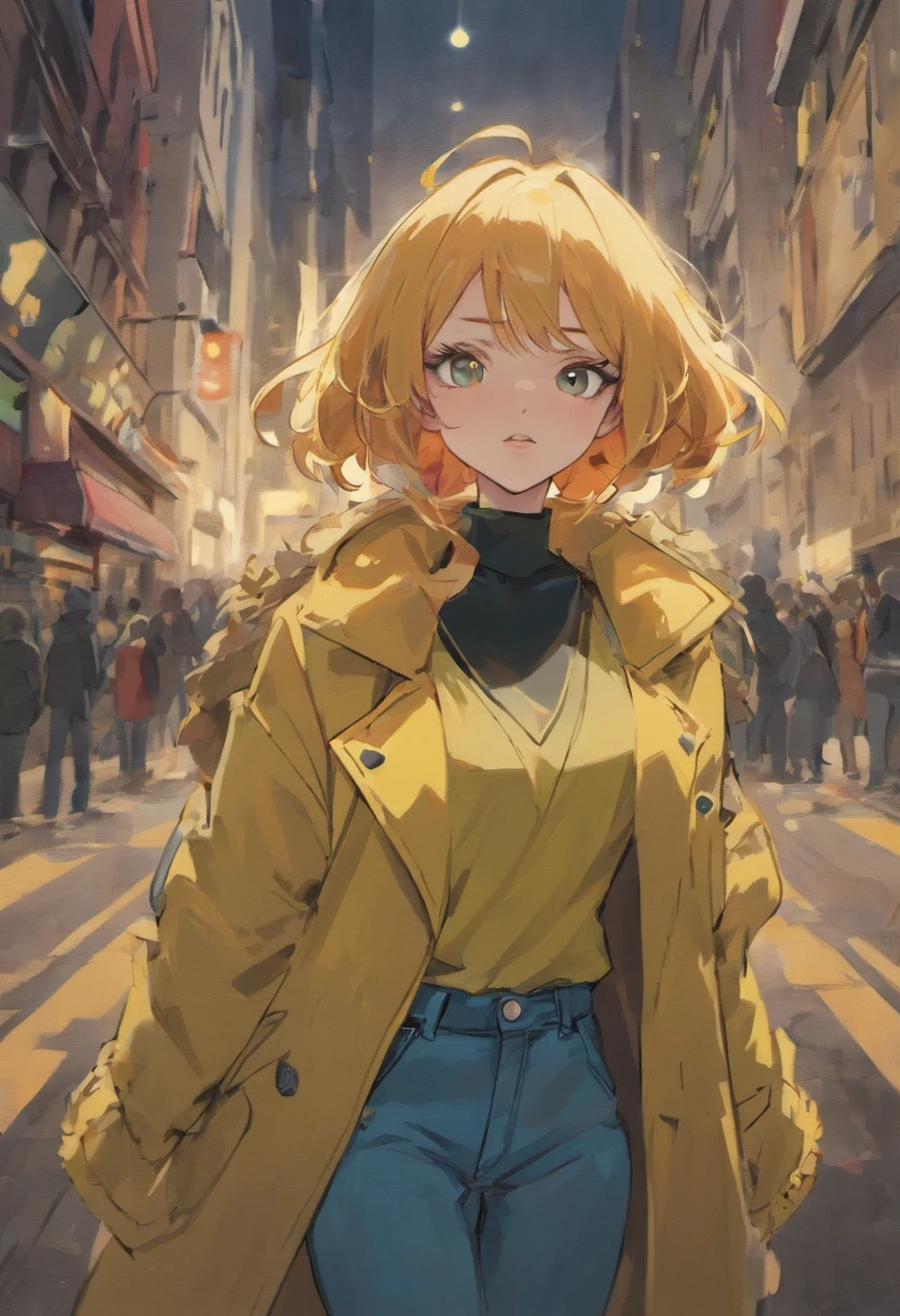 Close-up de pessoas em trench coats e jeans, arte oficial do personagem, official character illustration, adam hughes, Closeup da arte do personagem, Mulheres pesquisadoras, Retrato de corpo inteiro de Jean Grey, arte detalhada do personagem, retrato detalhado do caractere, Capa de quadrinhos por Phil Noto, mami, Spy X Family, full-colour illustration, Heroines, Dinah Drake, roupas de detetive