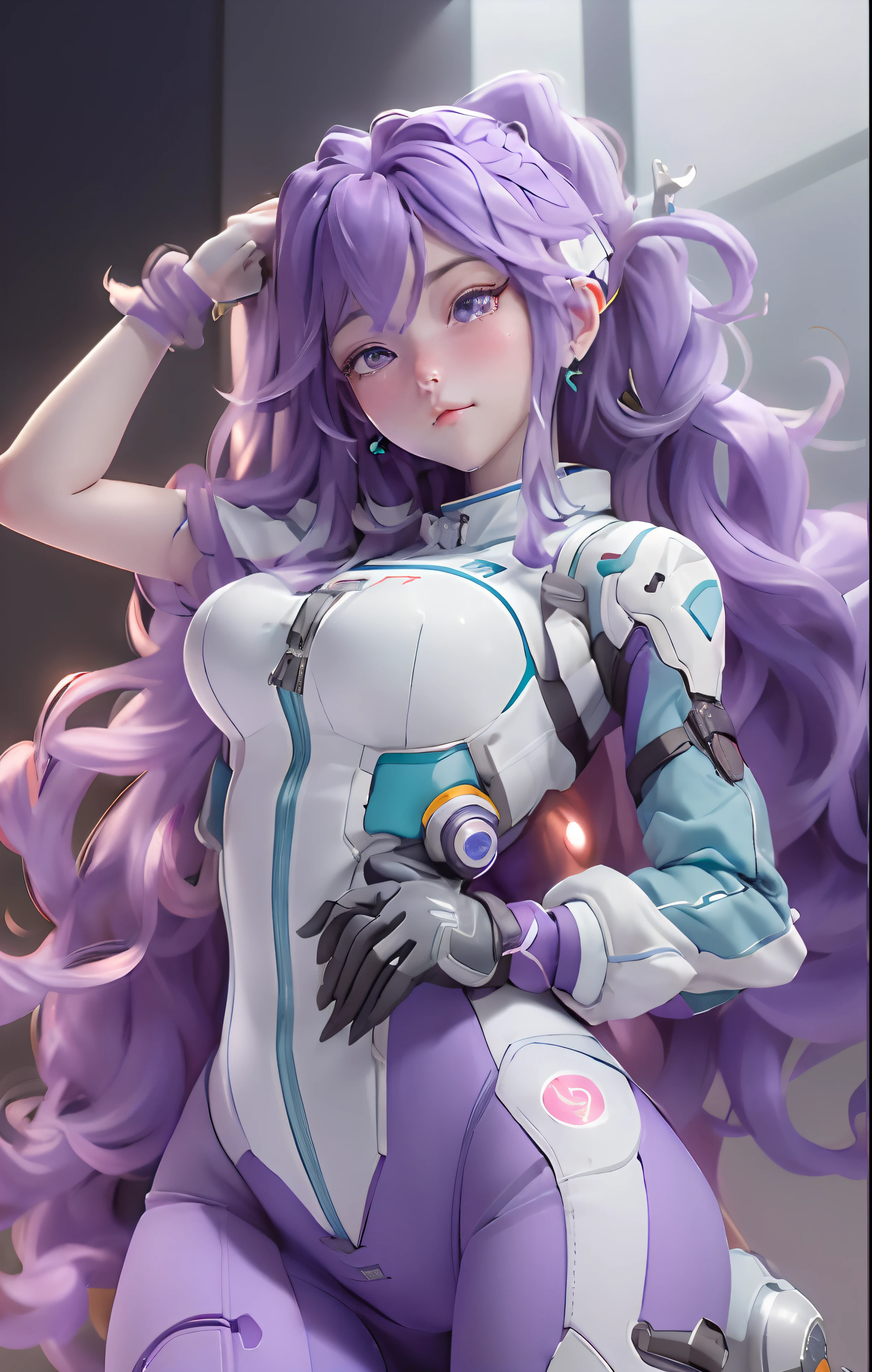 (Overhead view),dynamic angle,ultra-detailed, illustration, close-up, straight on, 1girl,
((souryuu asuka langley, interface headset, red bodysuit:1.4, purple hair)),Her eyes shone like dreamy stars,(glowing eyes:1.233),(beautiful and detailed eyes:1.1),(expressionless,closed mouth),(standing),
(mechanic room with toolsand spaceship windowin a white SPACESHIP), detailed face, 4k, Y2K clothing, purple twin tails, massive tits, , idol, masterpiece for eyes, long lashes, juicy lips, highlights in eyes, elf ears, tattoos, ((red eyes))
(night:1.2),dreamy, [[delicate fingers and hands:0.55]::0.85],(detail fingers),