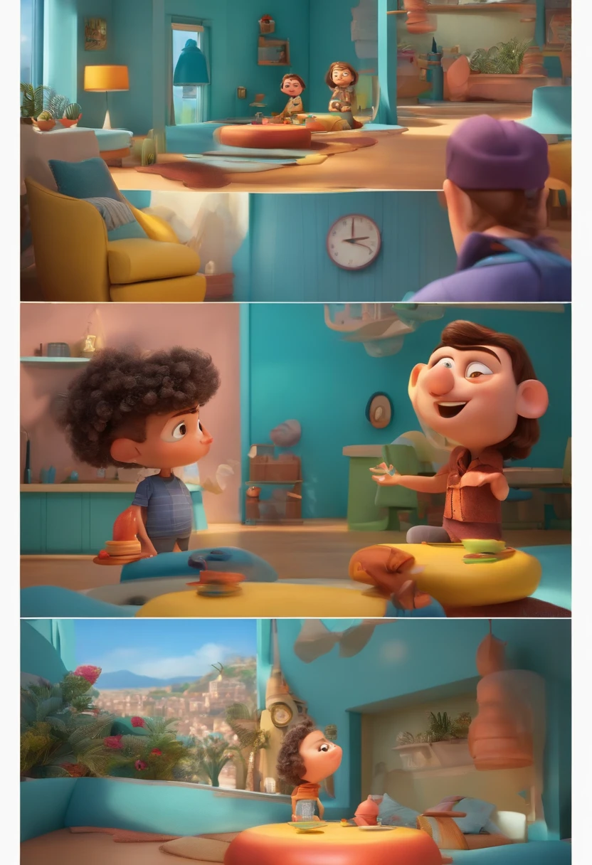 Um arquiteto de sonhos futurista, mas realista, inspired by Pixar animation, de perto. The character takes center stage with captivating facial expressions, oferecendo um toque de irrealidade.