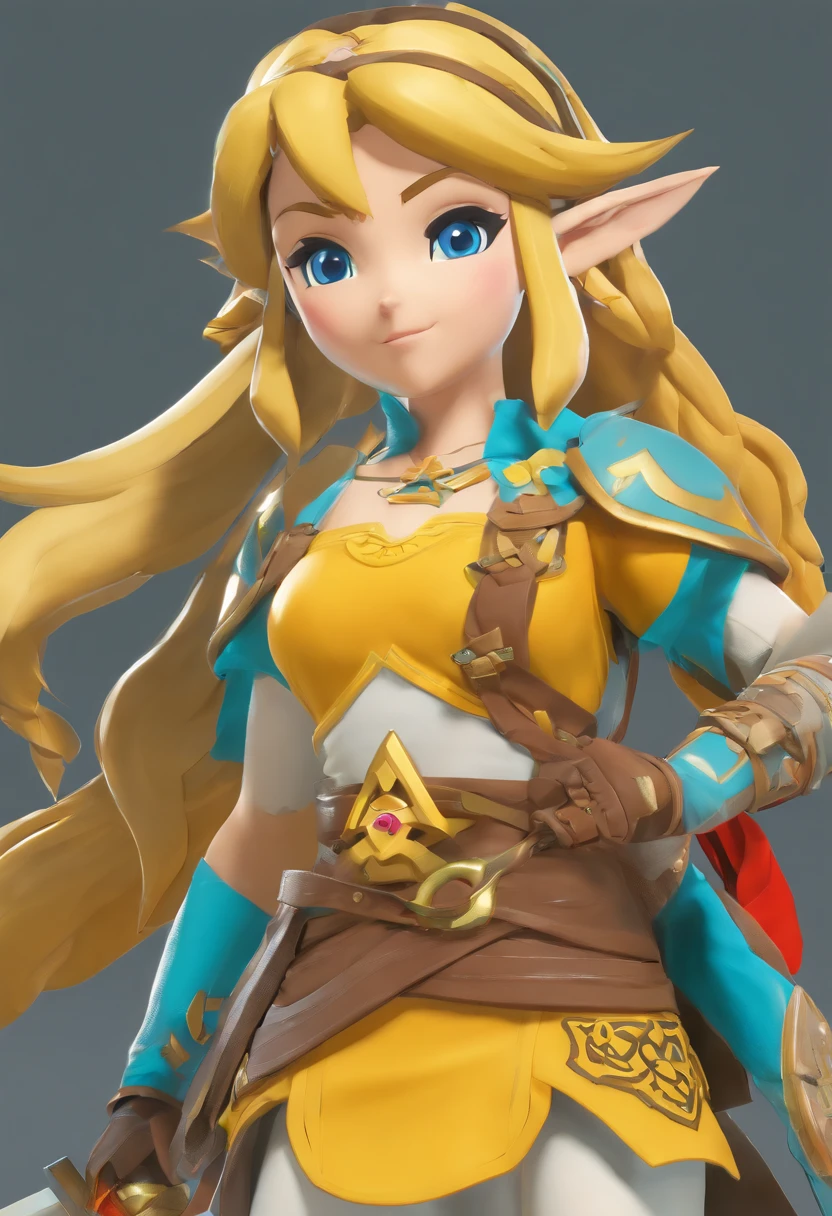 botw Zelda, hentai, medium boobs, big butt