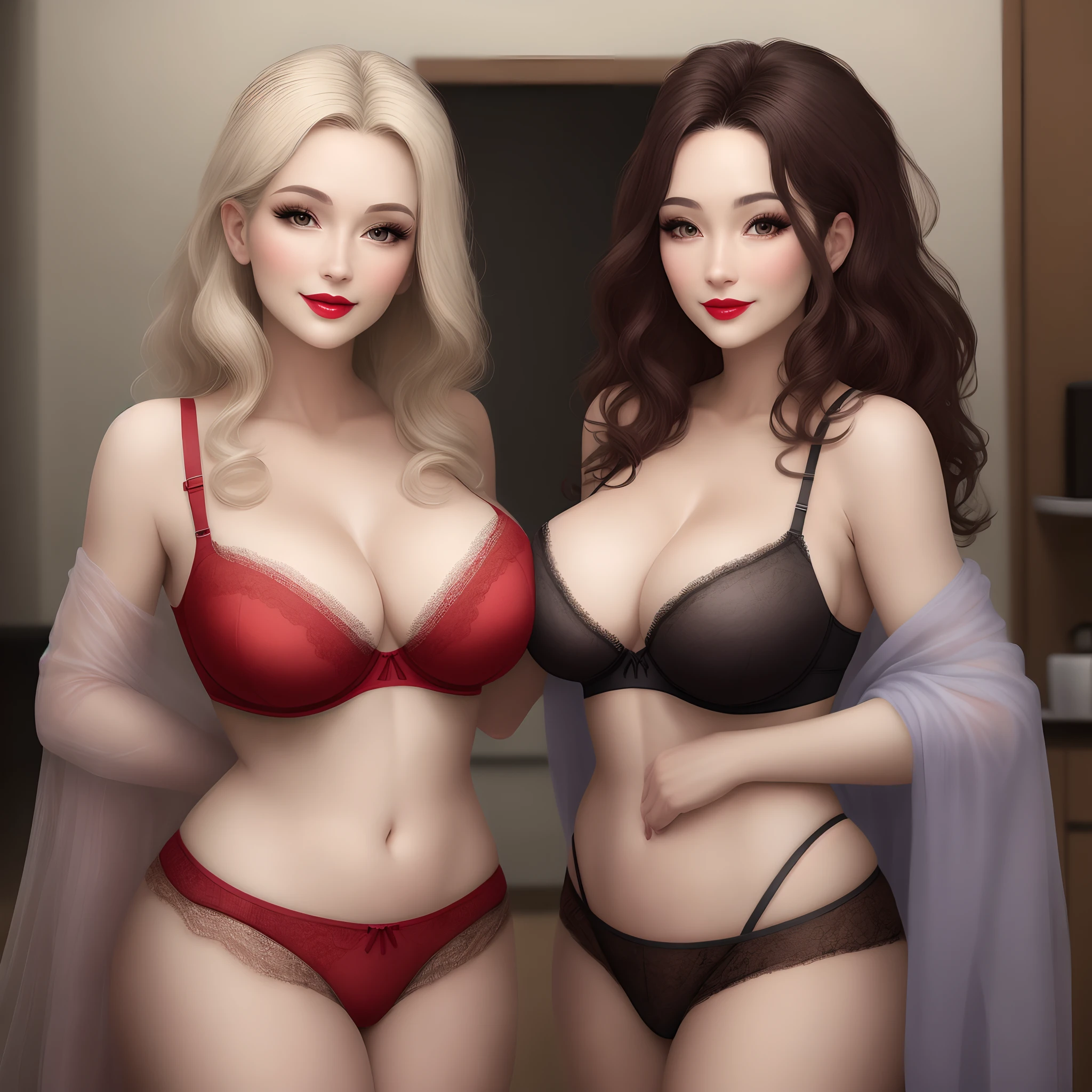 Sharpen, (PureErosFace_V1:0.7), (8K, top-quality), Unconscious, opening eyes, Big and perfect hands, detailed finger, vera, A high resolution, Original, (Mono Color:0.9),(extremely colorful:1.1),(tmasterpiece:1,2), top-quality, tmasterpiece, A high resolution, Original, highly detailed wallpaper, Viewer's perspective, Solo, porate, (A MILF), 80-year-old, Mature female body set, Exposing breasts, A slight smil, staring at this, florest background, Lace thin bra, Areola showing through, ssee-through, underdressing, (mature), Natural wrinkles, Ultra-realistic, Natural skin, Natural hair color, Colossal tits, A sagging breast, Bright red lips,