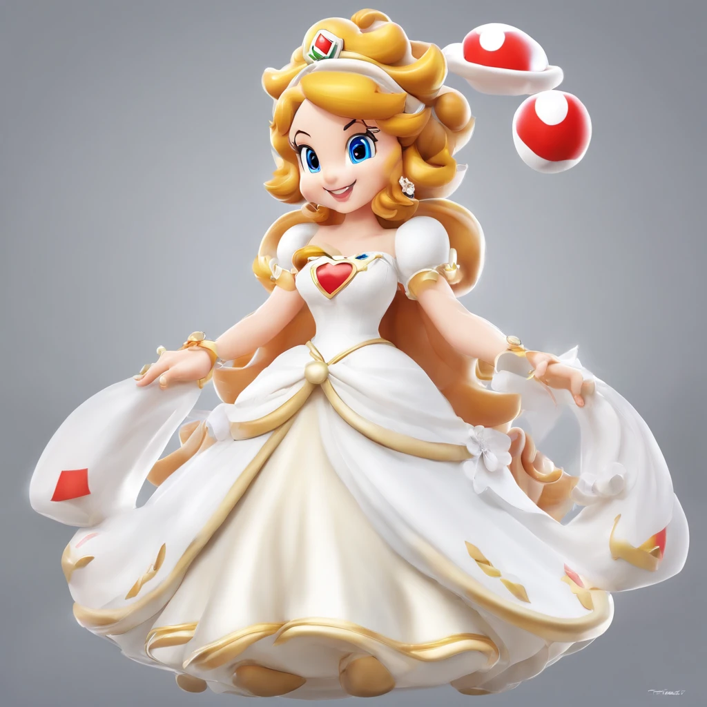 Kuput wore a white dress