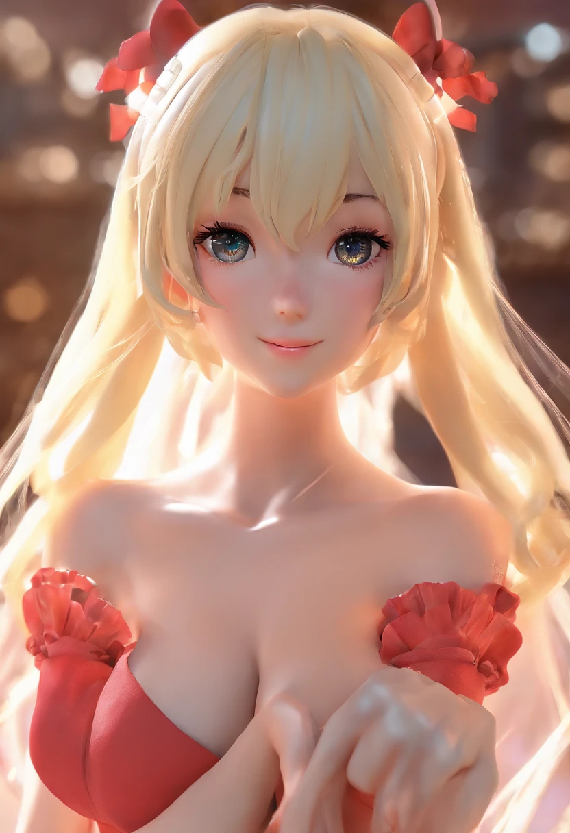 Anime girl, nude, no clothes, small breasts