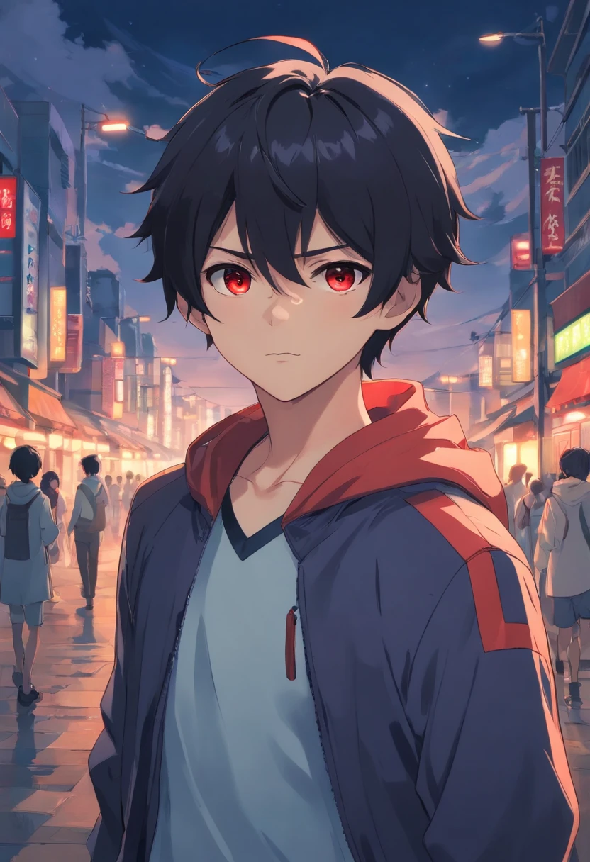 A wolf boy with short black hair and red eyes stands in the dark., Anime pictures of cute men, Black-haired boy, Perfect Black-Haired Man, Dark Hair God, black hairr, Kantai Collection Style, Anime Clouds, Young Anime Men, Anime Moe Art Style, The best kids anime, (anime boy), anime boy, black hairr, Flowing black hair crown