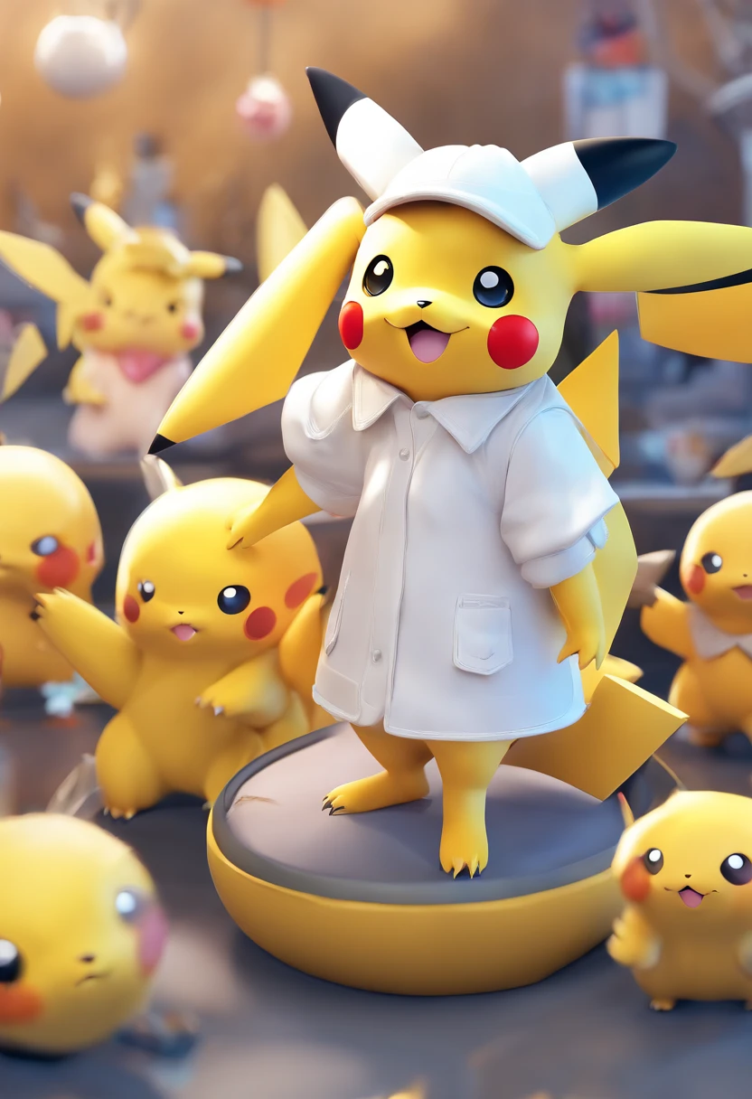Pokémon: Pikachu，White color blouse