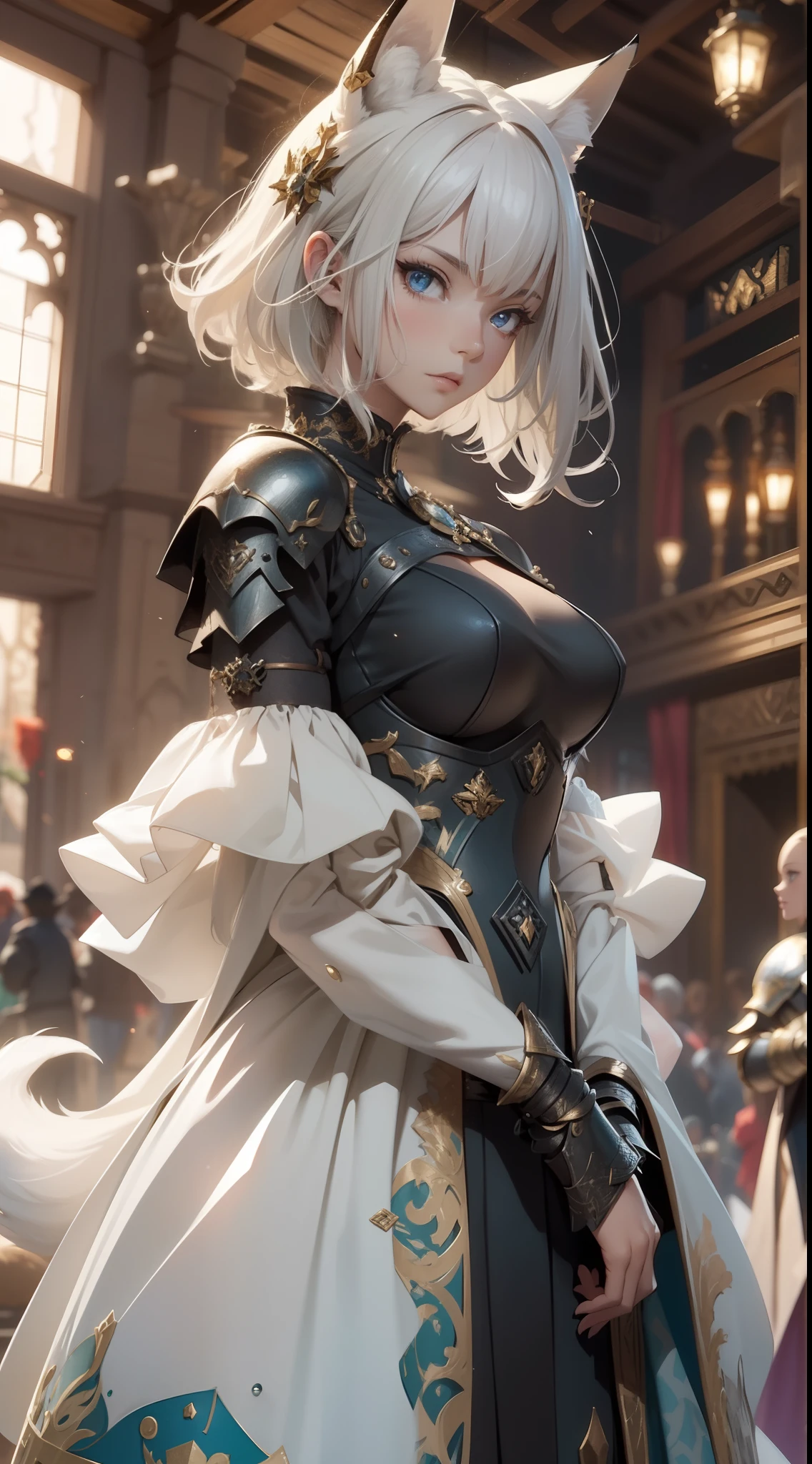 beautiful detailed girl, clear and beautiful, Wizard, short hair