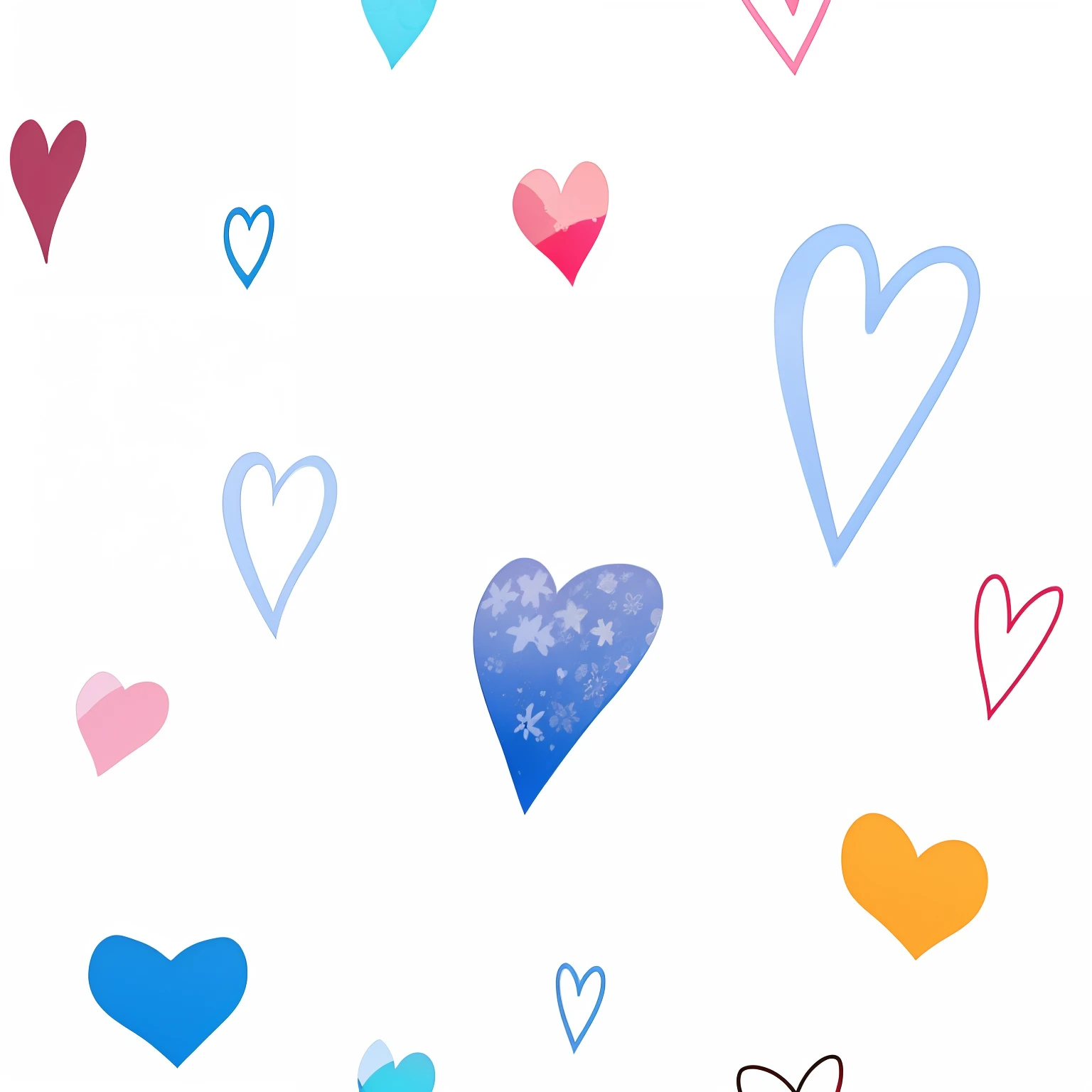Close-up of a bunch of hearts drawn on a white surface, Many hearts, several hearts, Falling hearts, red peach, phone background, Wallpaper phone, heart symbol, Beautiful wallpaper, the wallpaper!, Pinterest wallpaper, wallpaper mobile, iphone wallpaper, aquarelle, transparent backround, Plain background, iPhone background, wallpaper - 1 0 2 4, Computer wallpaper, Desktop background