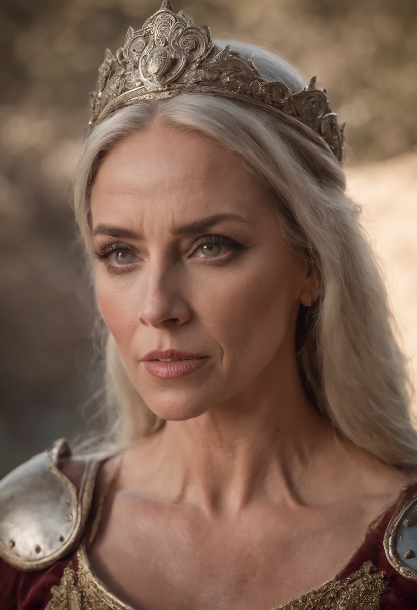 Sally D'Angelo as a warrior queen