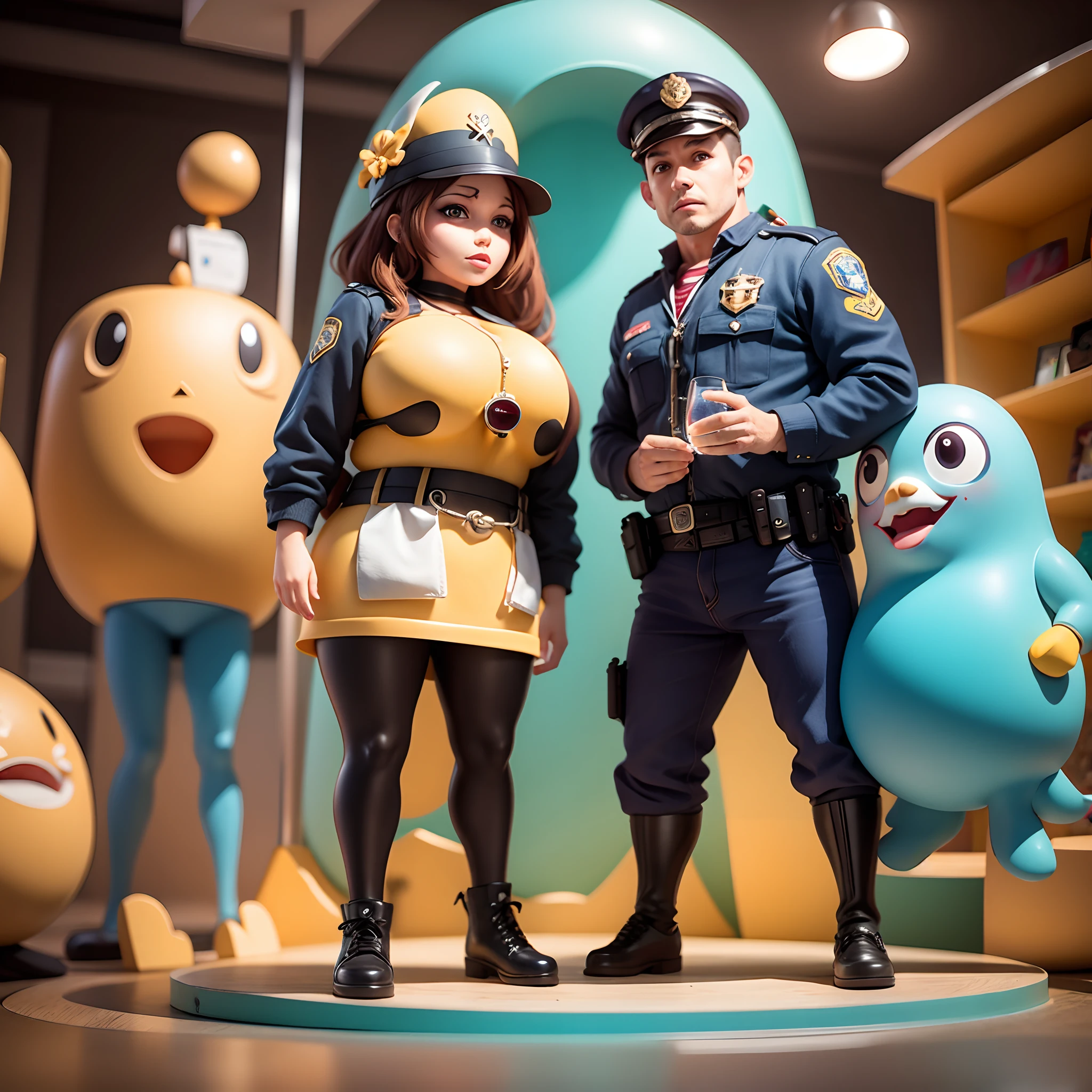 aquila, tatica , policial , estilo pixar