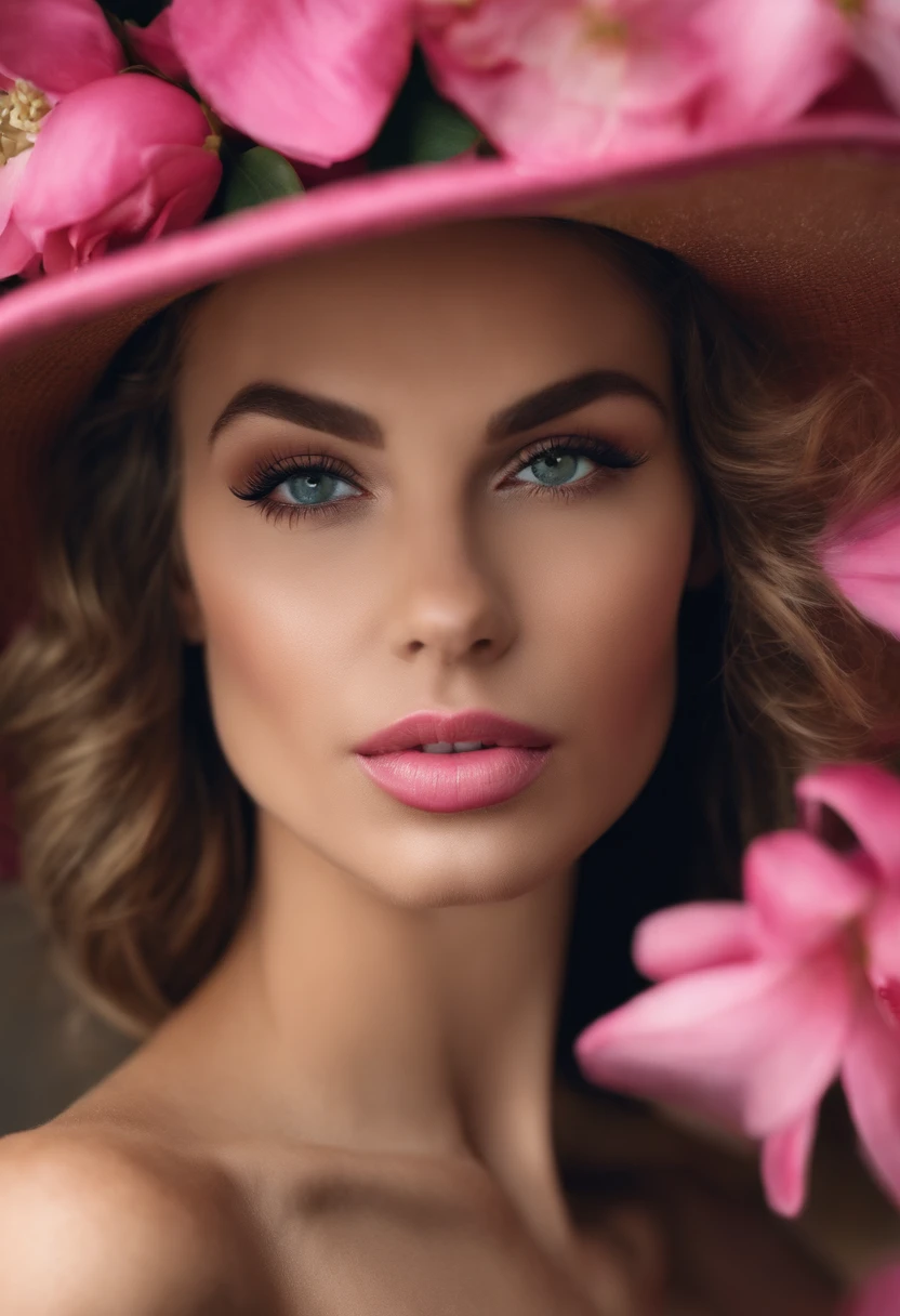 Photo of a French woman. Visage en forme. 22 ans, menton pointu, photographie, photo brute, master piece, extremely detailed photo, reflex, photorealistic 1.4, ultra highres, beste-Qualit, pink lips, maquillage parfait, image du corps entier, grand, tonique, busy, abdos, décolleté, yeux vert vif, blonde