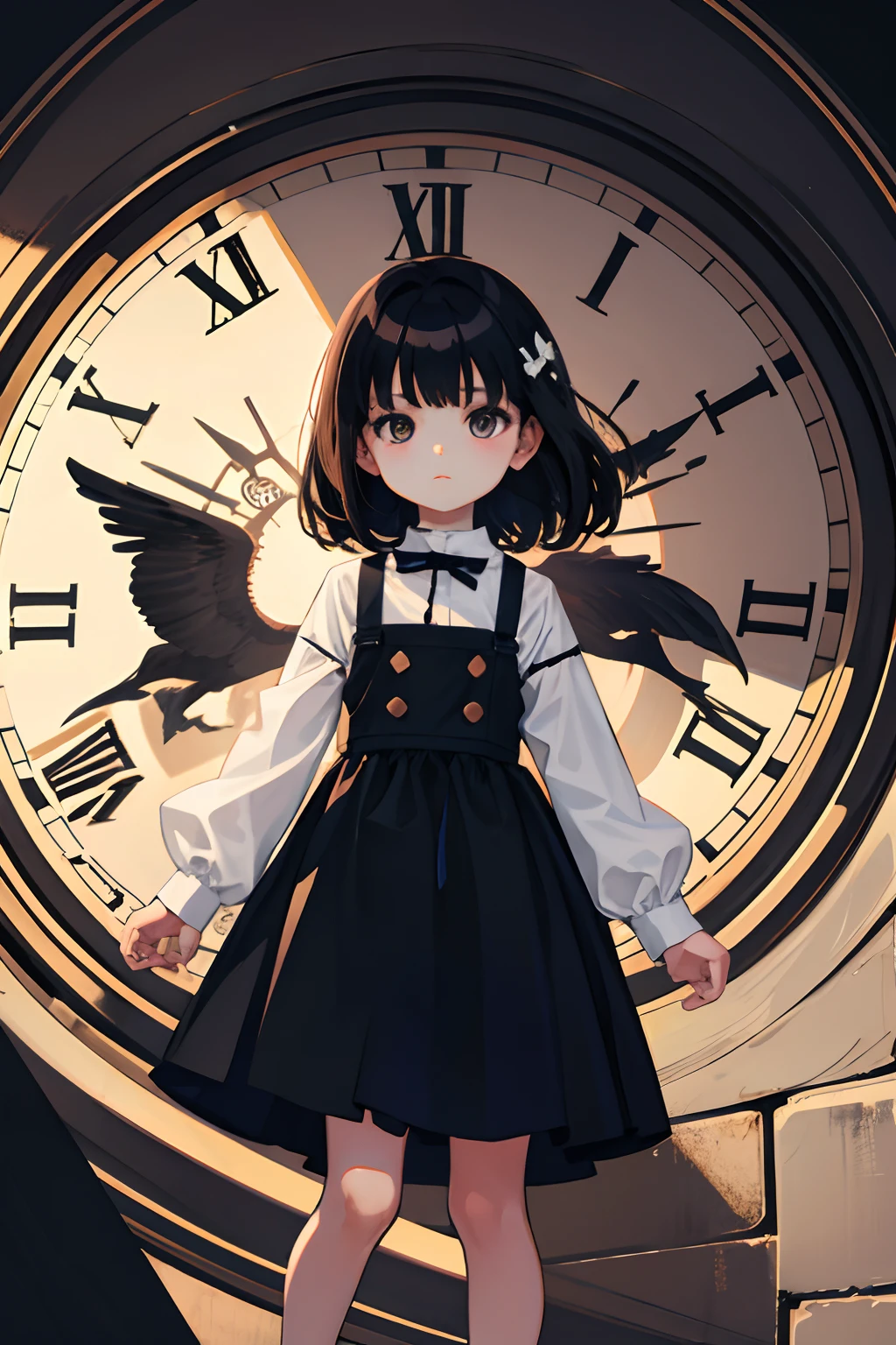 (),A dark-haired,clock tower
