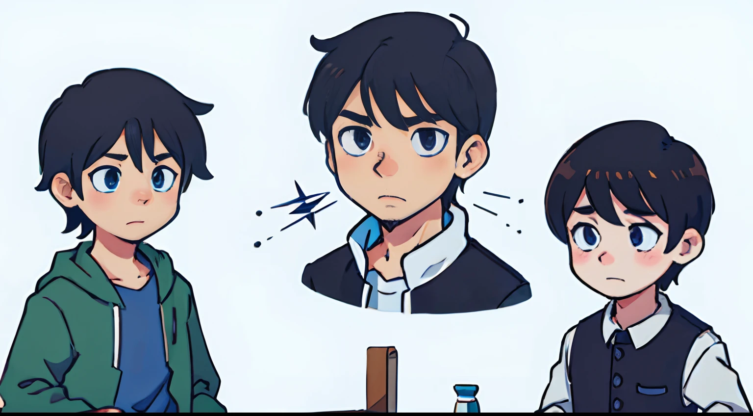animesque Male illustratio icons bustup