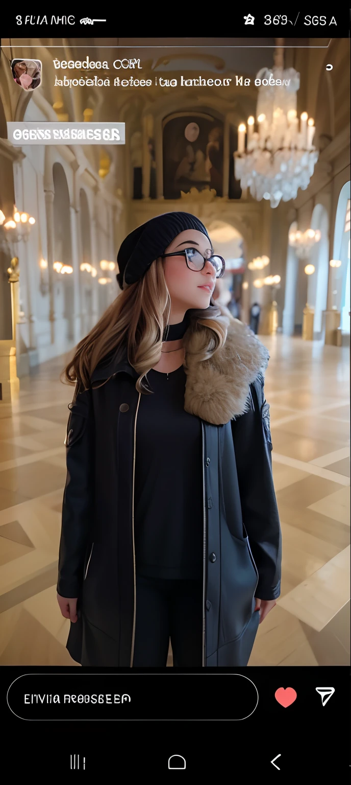 Minha filha em paris em um castelo