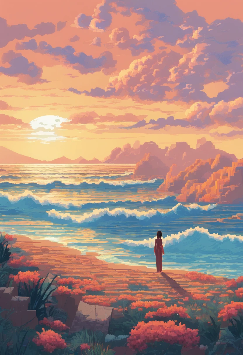 (Best quality,4K,8K,A high resolution,Masterpiece:1.2),Ultra-detailed,(Realistic,Photorealistic,photo-realistic:1.37),narrative,Mature woman,Poseidon,illustration,Gentle expression,Beautiful detailed eyes,beautiful detailed lips,Flowing hair,tranquil ambiance,Warm lighting,Sea background,Vivid colors,Concept artist,mito