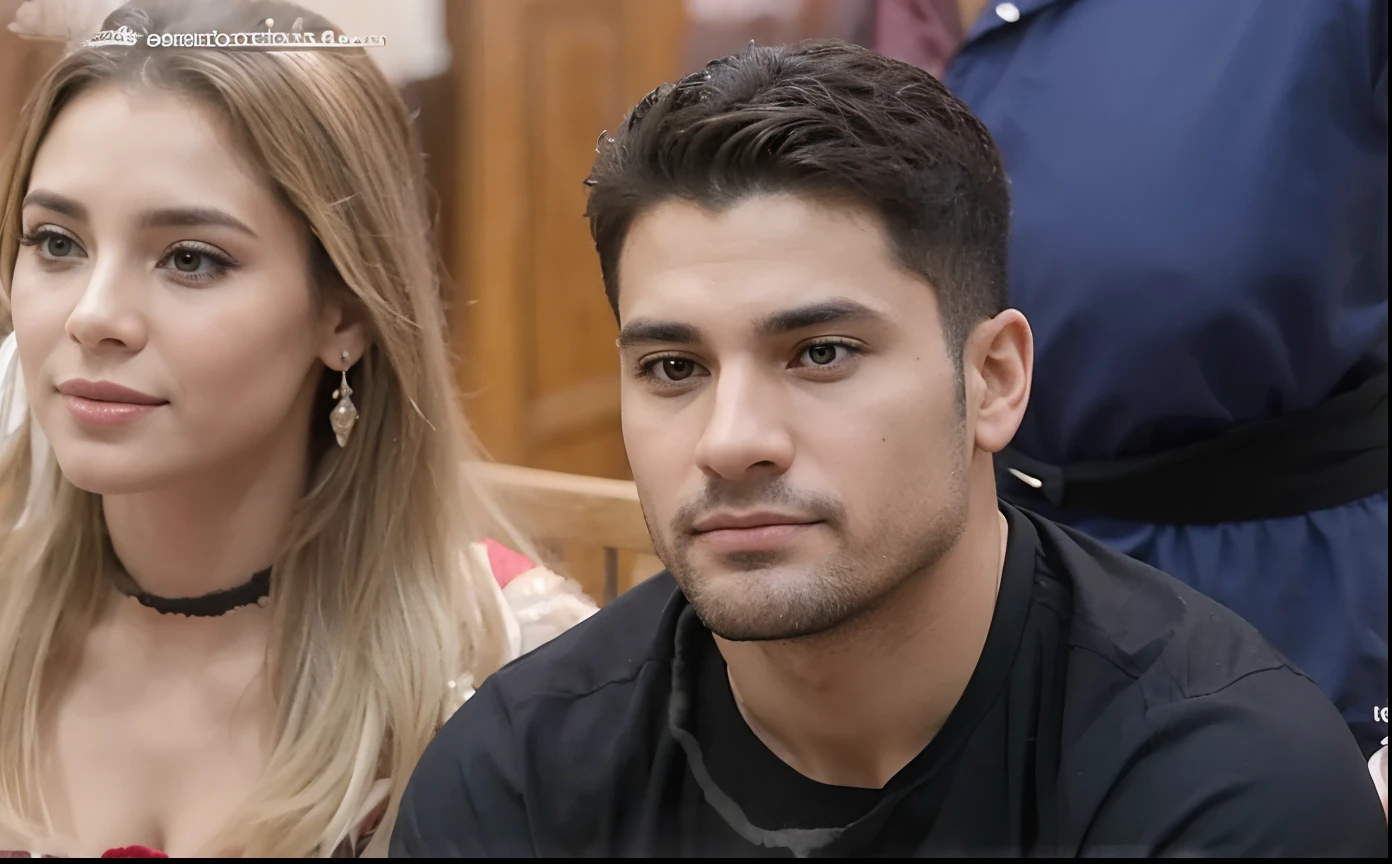 Casal em um casamento