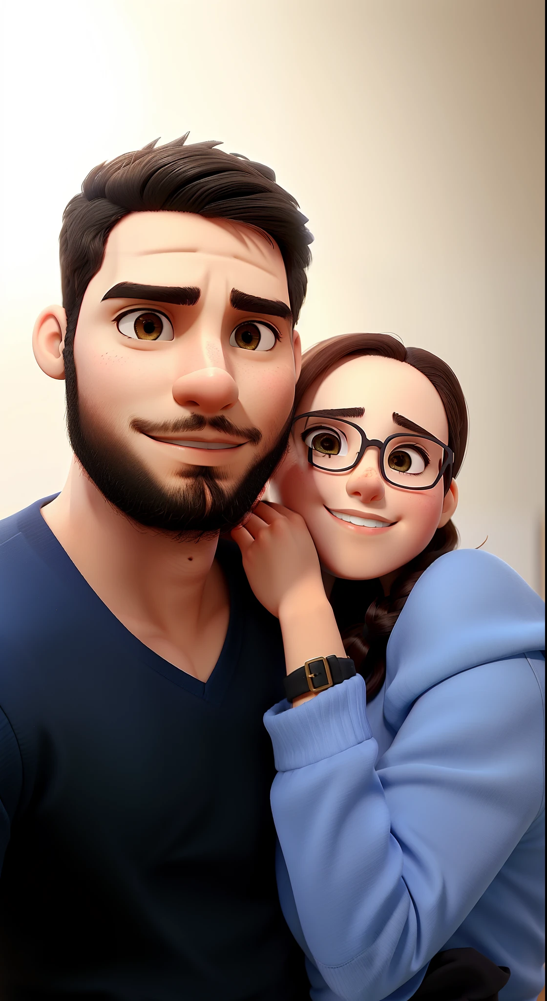 Casal jovem e lindo,pose casual,cheios de amor e com a pele sem rugas