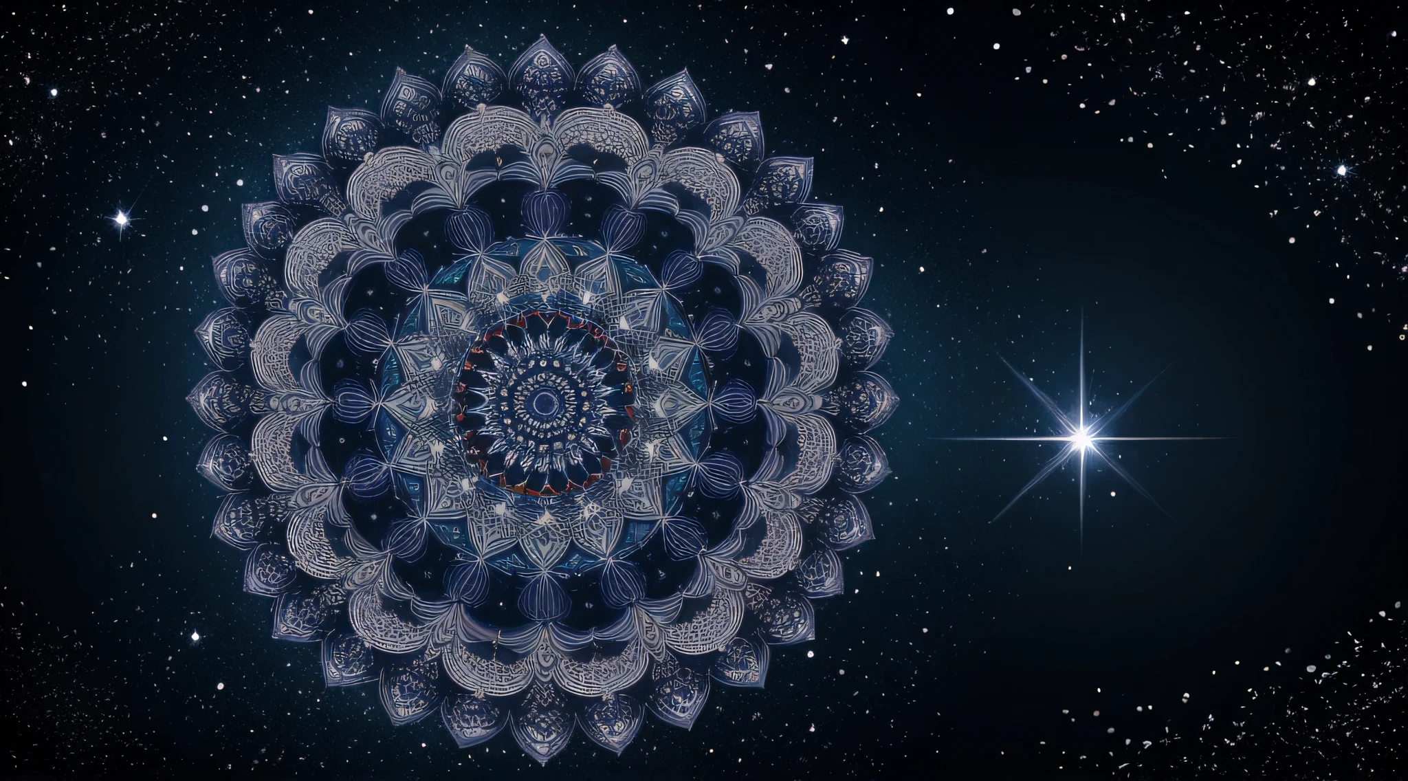 mandala pattern，starrysky