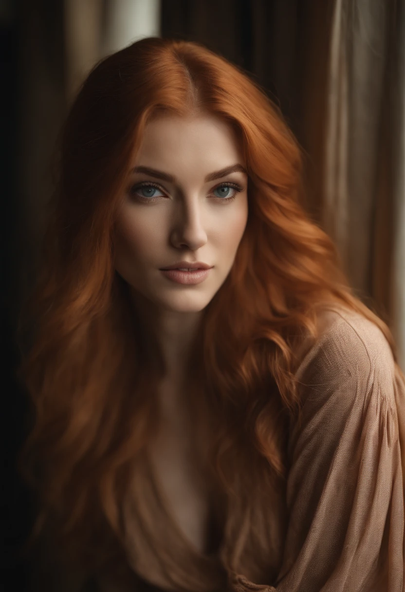 professionnel, (Photo 4K:1.1) par (Jeremy Lipking:0.3), (Dittmann Anna:0.3), (Cécile:0.3), (mise au point nette:1.3), détail élevé, Porter (Chemise moulante:1.2), Beau visage détaillé, Une femme séduisante aux longs cheveux roux regarde la caméra, ressemblant à l’actrice Katherine McNamara, Panasonic Lumix S Pro 50mm F/1.4, Anne Stokes, Éclaboussure de couleur, orange foncé et émeraude foncée, Ferrania P30, photo réaliste, (Jeune femme séduisante:1.3), (Séduisant:1.1), (rougissant:1.1), Forme du corps du sablier, Gros seins ronds, hanches larges, en arrière-plan ville, Prendre un selfie, Porter un pull
