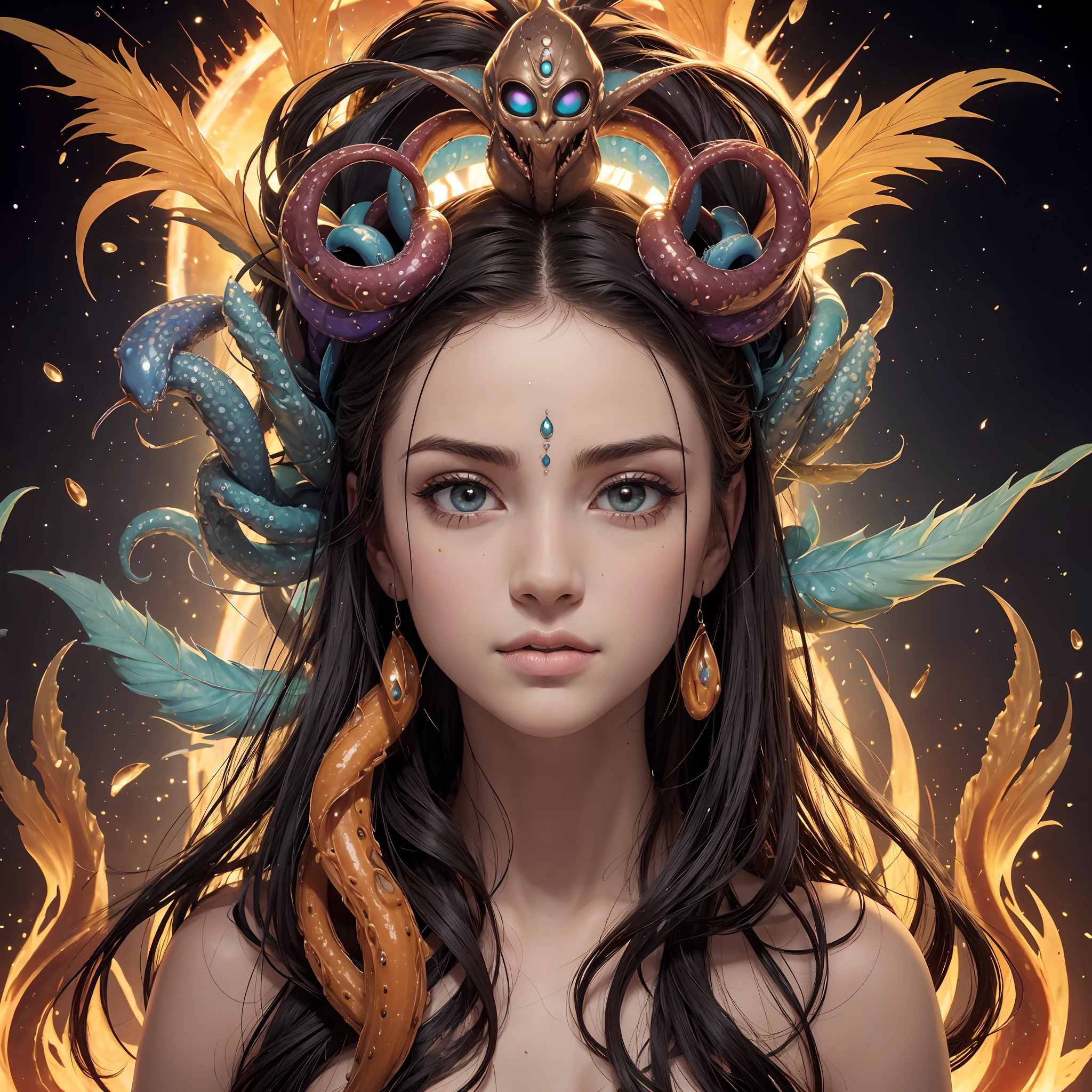 {NEO GOD}{Multiple faces}{an alien}{Chemicals}{Deities}{vhorrified}{Deities々Right}{Beautiful shape}{an oil painting}{hight resolution}{devastated}{Buddha}{Rainbow flesh}{Ultimate form}{Another dimension}{kosmos}{mistic}{tentaculata}{larva}PORTRAIT