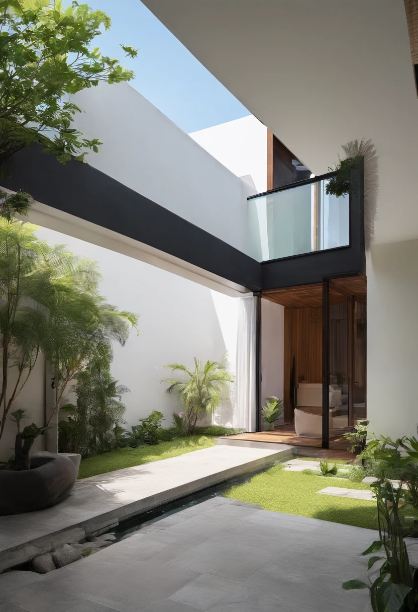 Modern style, Minimalist, Vietnamese, Villas, 2 floors, sonoko, Swimming pool, Clean lines, Large windows, Open, well-illuminated, Airy, Natural materials, wood, stone, concrete, glass, Lush greenery, Tropical plants, water feature, Outdoor living space, unwind, peacful, luxury goods, Elegance