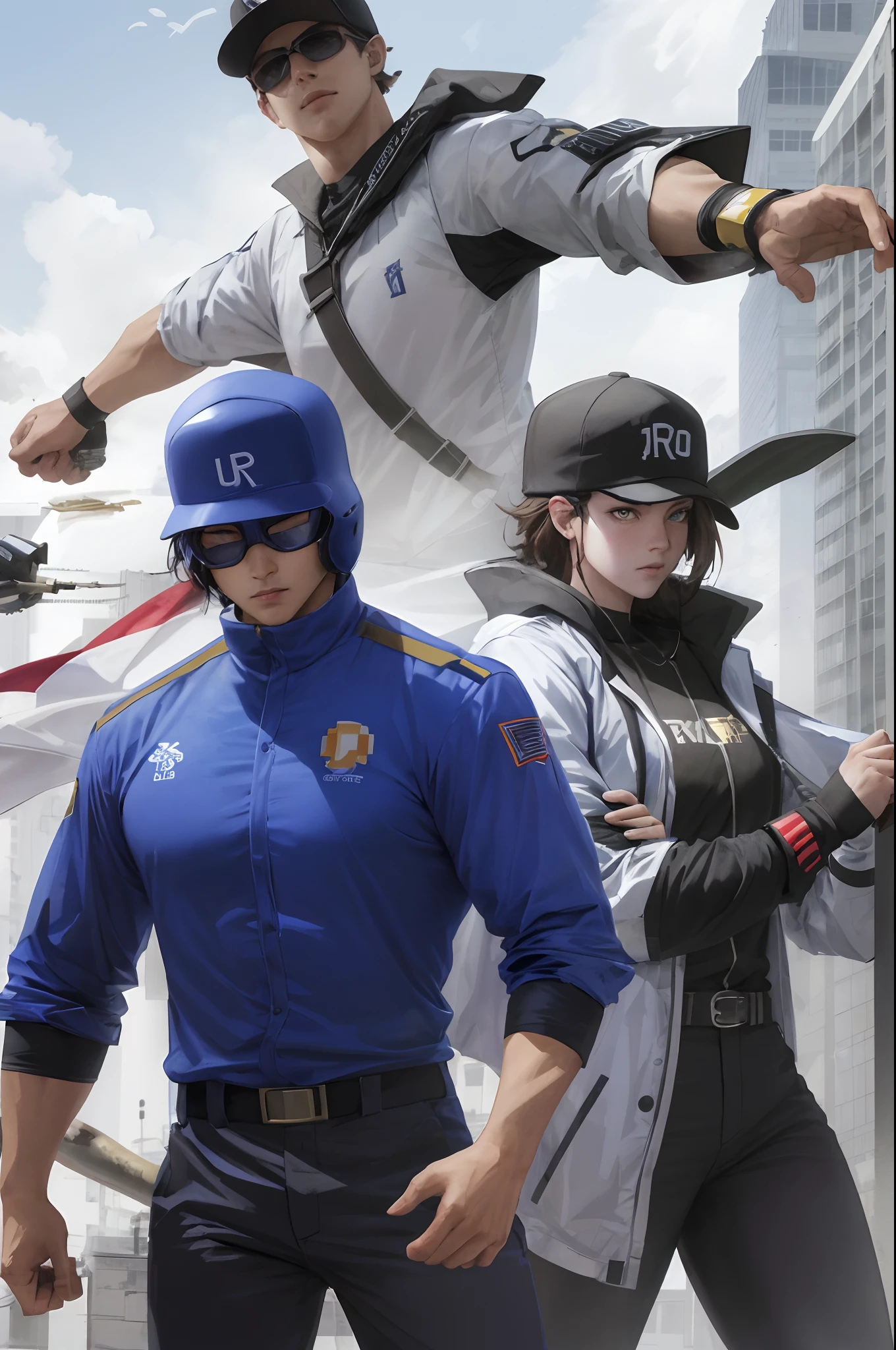 Un personnage Roblox dans un bureau de travail en guerre avec un autre personnage Roblox qui s'apprête à cogné le personnage Roblox avec une batte de baseball