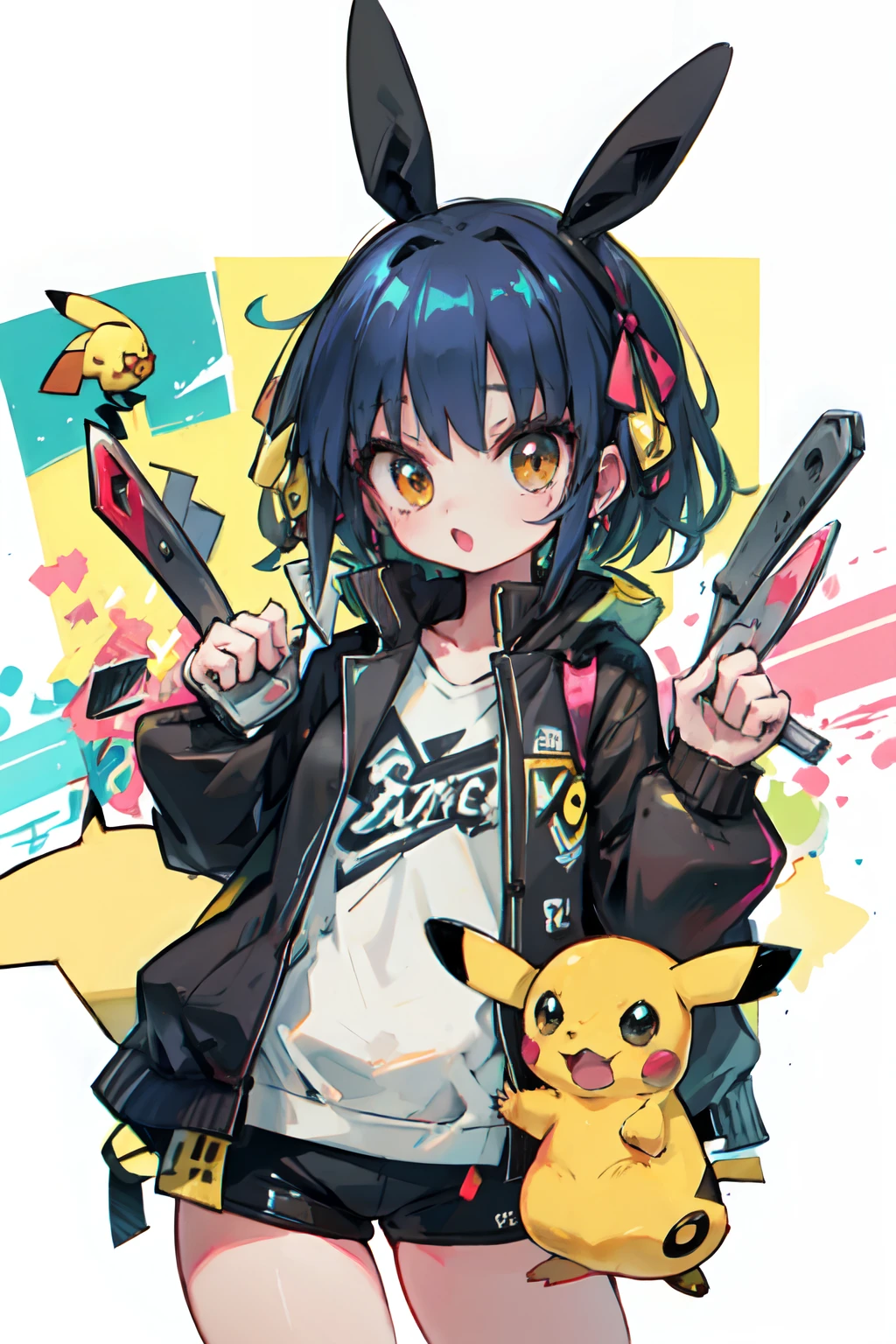 pikachu style girl costume