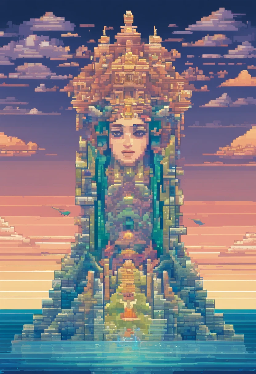 mural、nude、ポリゴンのmural、pixel art、Pixel art、2D