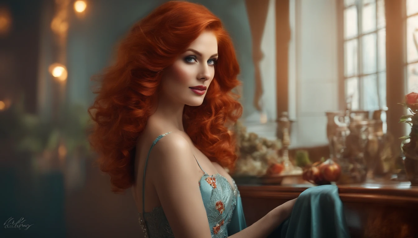 redhead woman