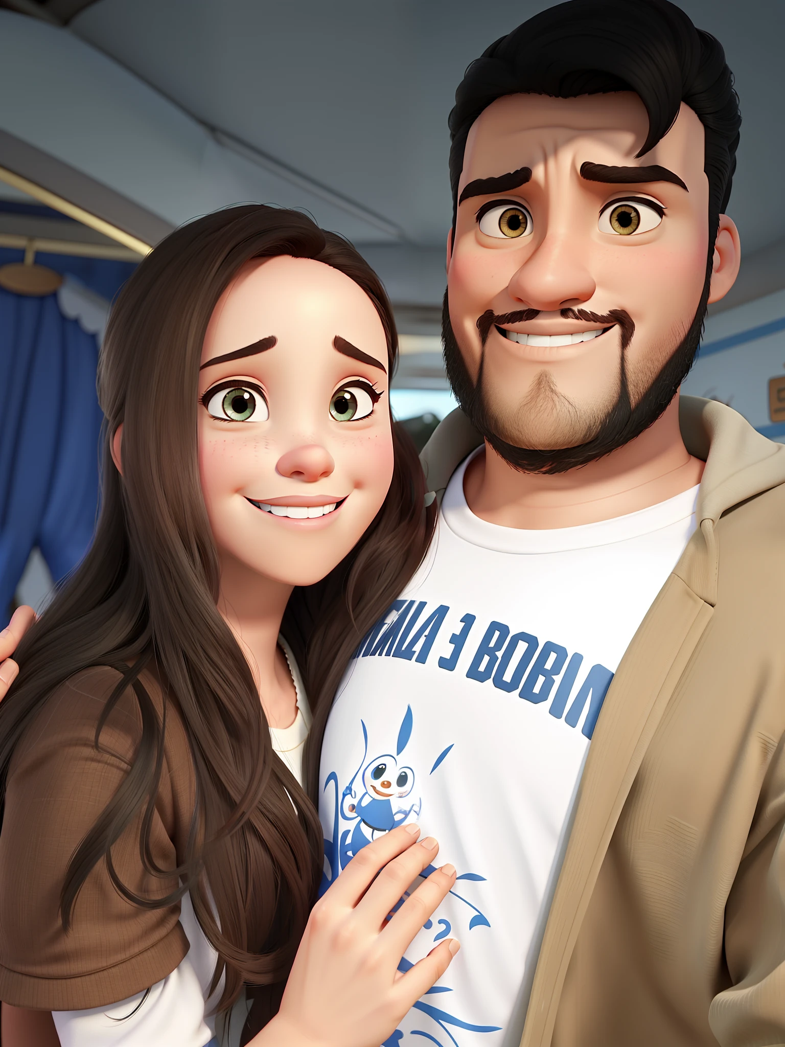 casal no estilo disney pixar, alta qualidade, melhor qualidade