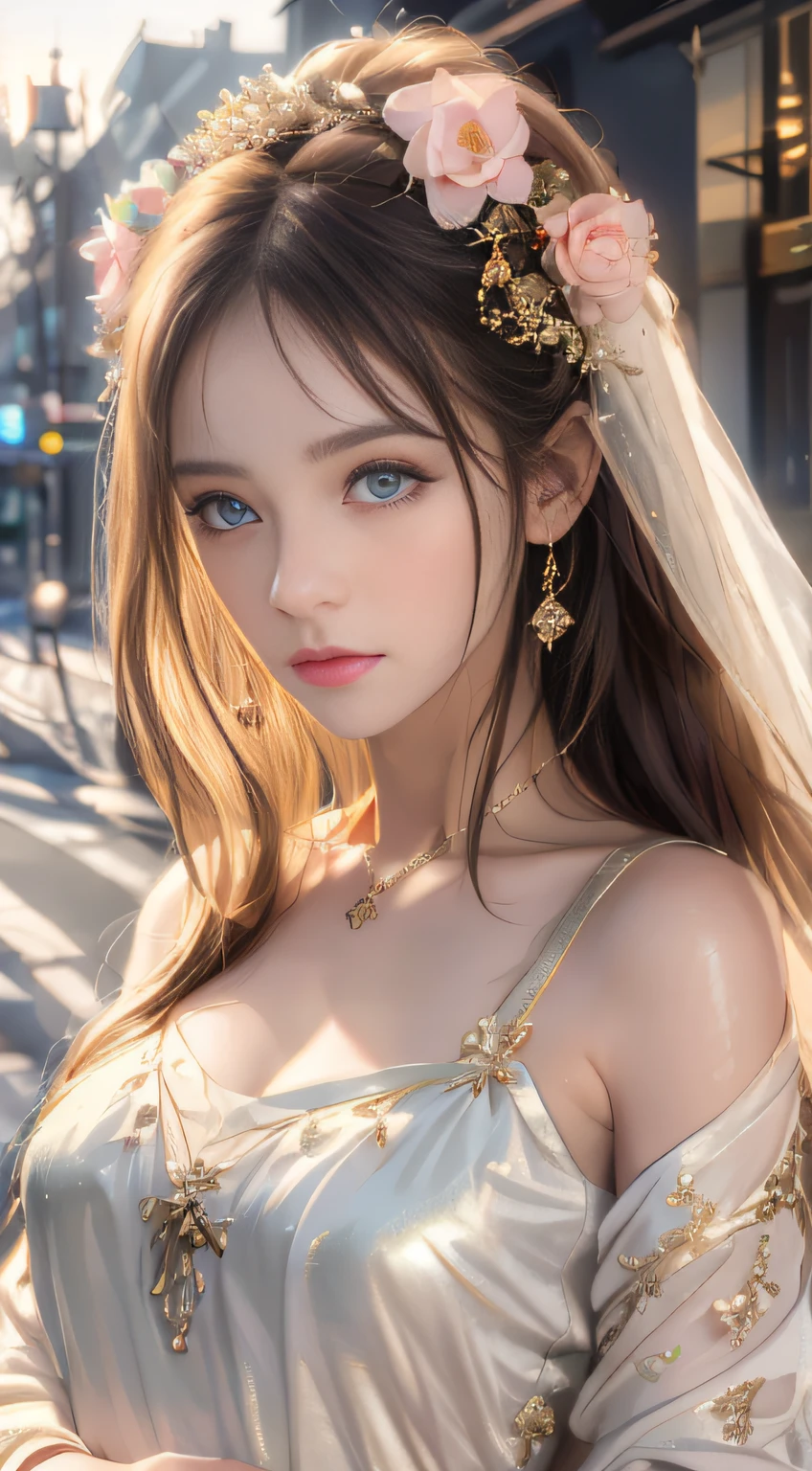 best qualtiy,tmasterpiece,hight resolution,1girll,dingdall effect,realisticlying,edge lit,two tone lighting,(highdetailskin:1.2),8K UHD,pure,Dolce,flowers background,Colorful background,Based on physical rendering,Perfect Light and Shadow,extreme hight detail,Pink tones,eye reflections,Raised sexy,perfect bodies,Superb Beauty,largeeyes,long eyelasher,Delicate eyes,big shiny eyes,Small pupillary reflex,Shoulder and neck details,The texture of the pupil is delicate,Perfect eyes,black pupils,best qualtiy,tmasterpiece,16 K,a picture,head portrait,Bigchest,long-sleeve,Take care of your chest,Large breasts,Delicate avatars