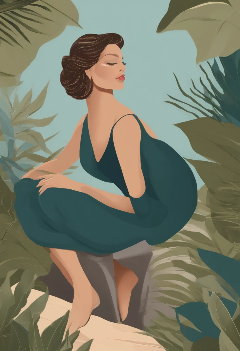 Créez une illustration moderne mettant en avant les culottes réutilisables. Privilégiez des courbes douces et des nuances apaisantes pour refléter l'innovation et la durabilité de ces alternatives menstruelles. Utilisez des tons naturels et ajoutez des détails subtils pour créer une atmosphère moderne et sereine. Évitez toute représentation humaine et assurez-vous que l'illustration est adaptée à un style graphique carré. 🎨✨